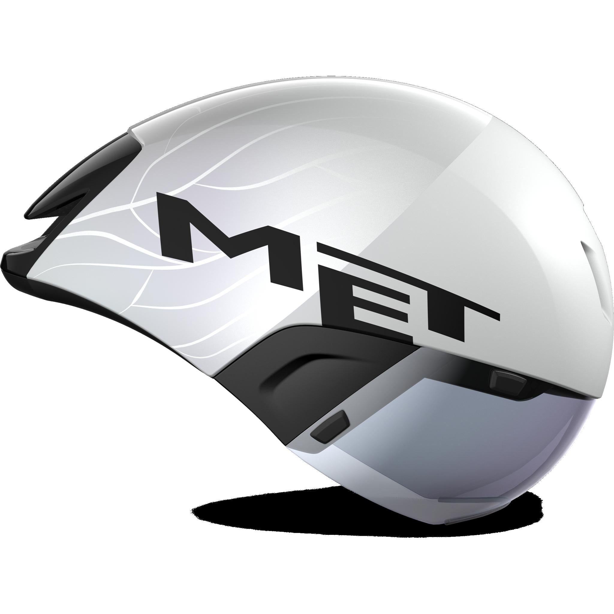 Met Codatronca Triathlon Helmet Glossy White/Silver