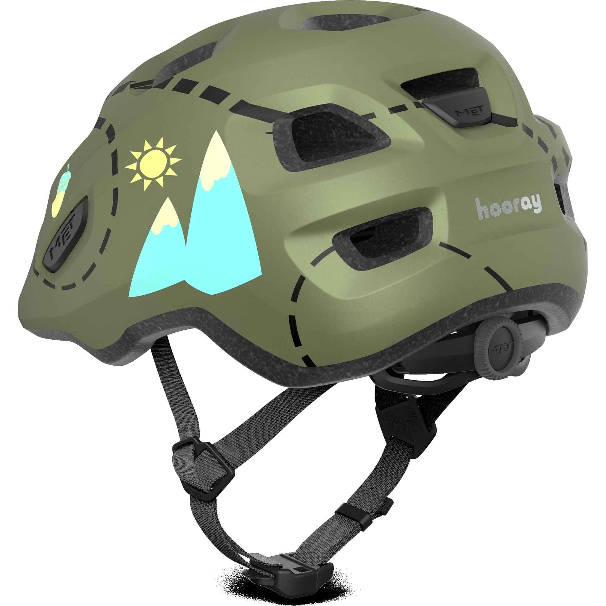 Met Hooray Kids Helmet Green Forest