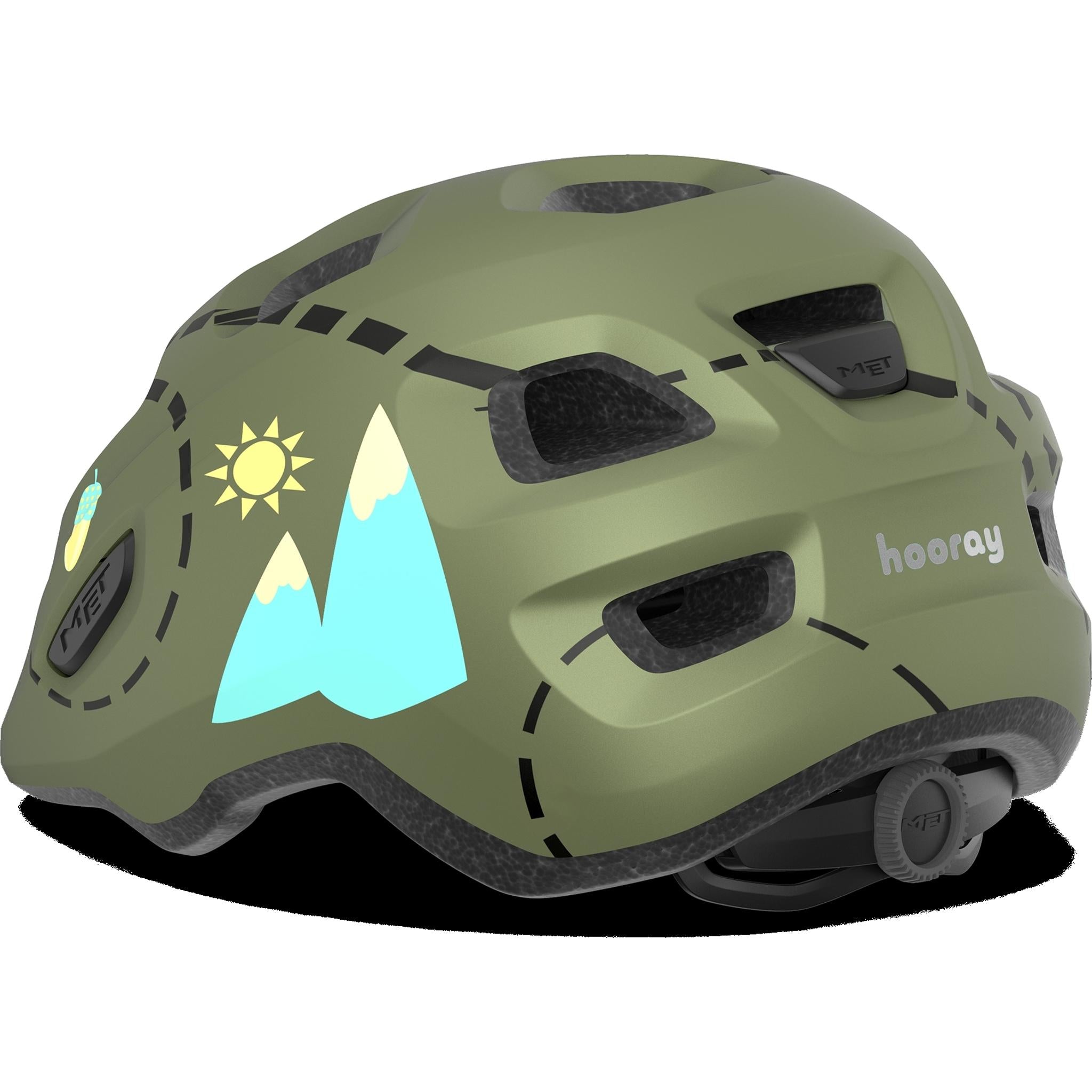 Met Hooray Kids Helmet Green Forest