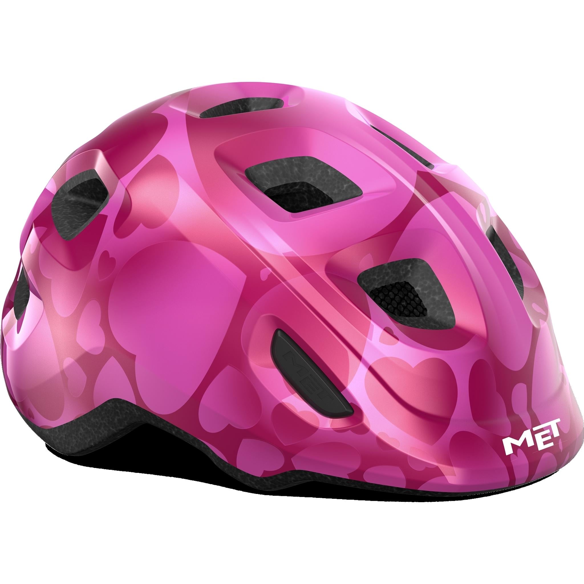 Met Hooray Kids Helmet Pink Hearts