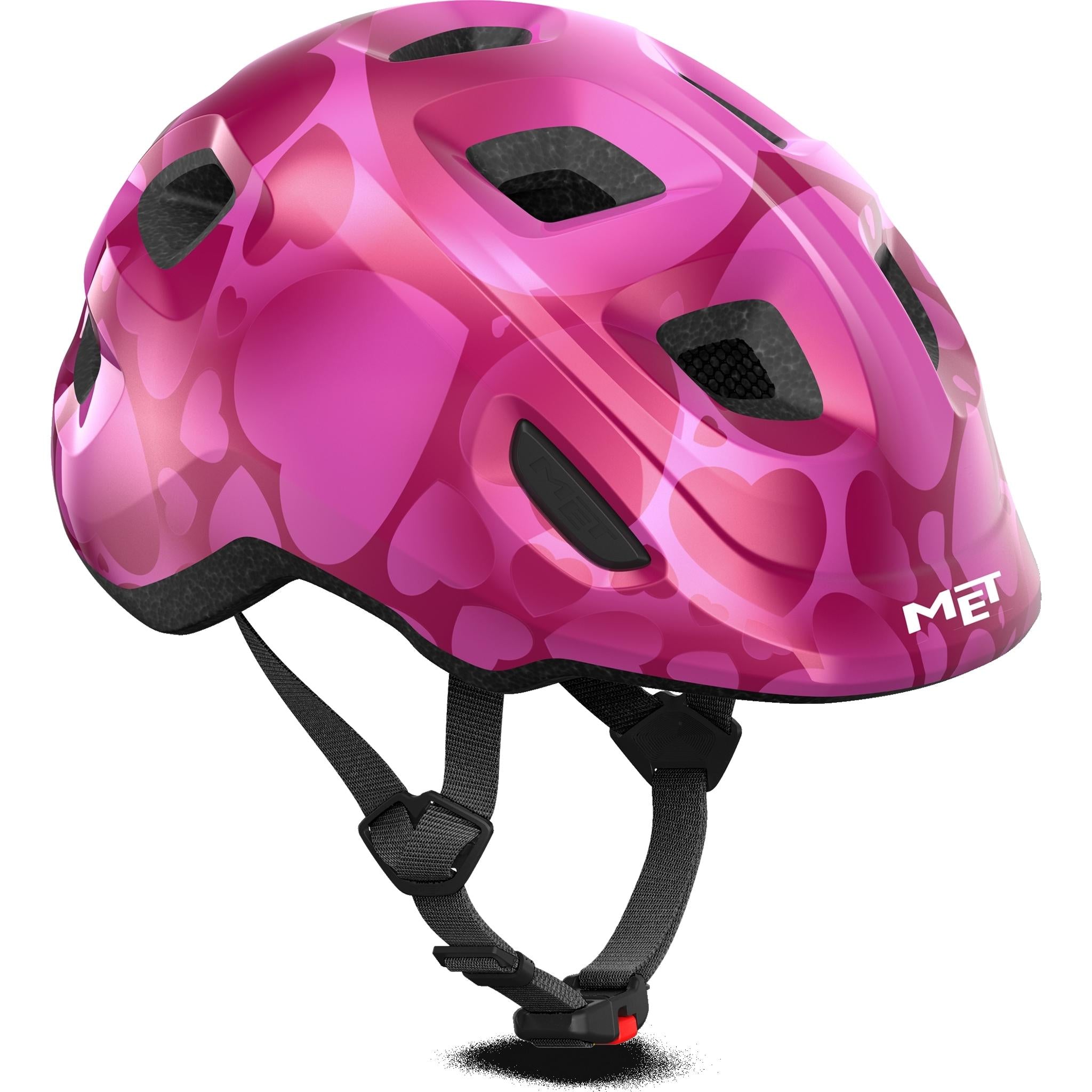 Met Hooray Kids Helmet Pink Hearts