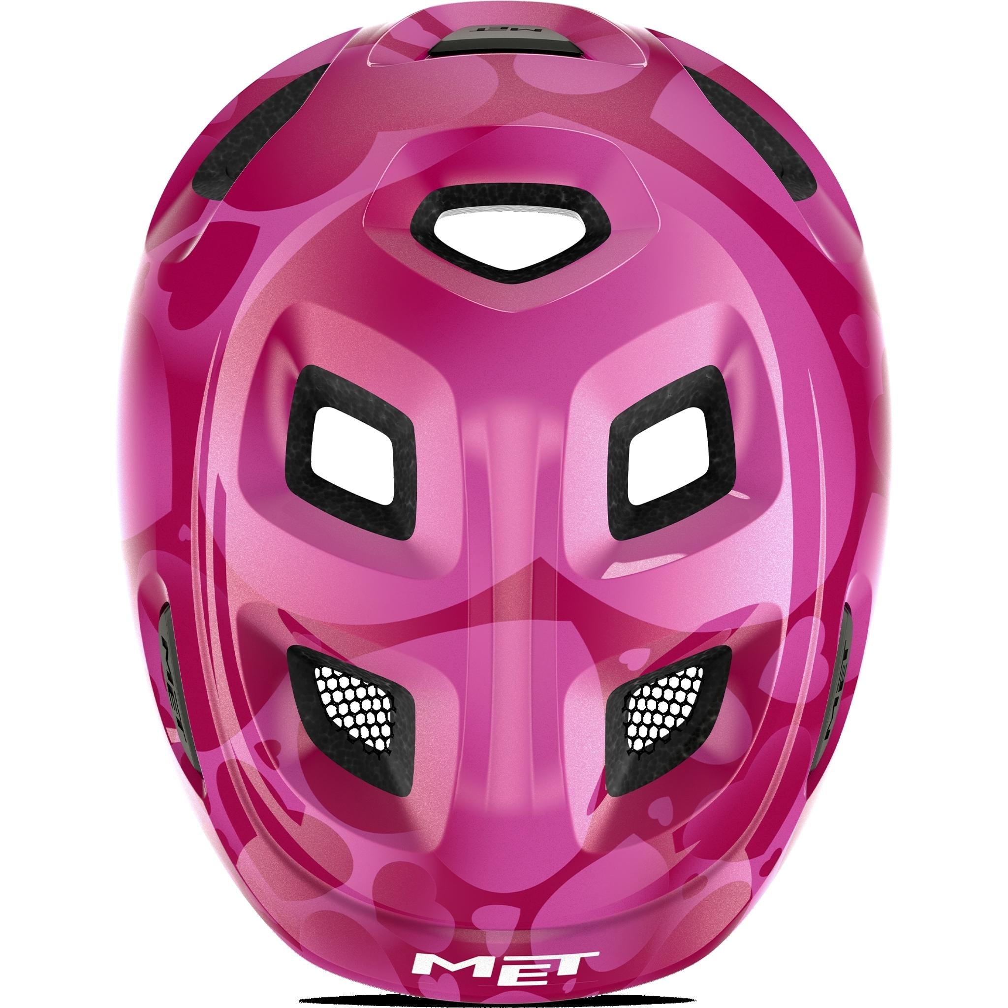 Met Hooray Kids Helmet Pink Hearts