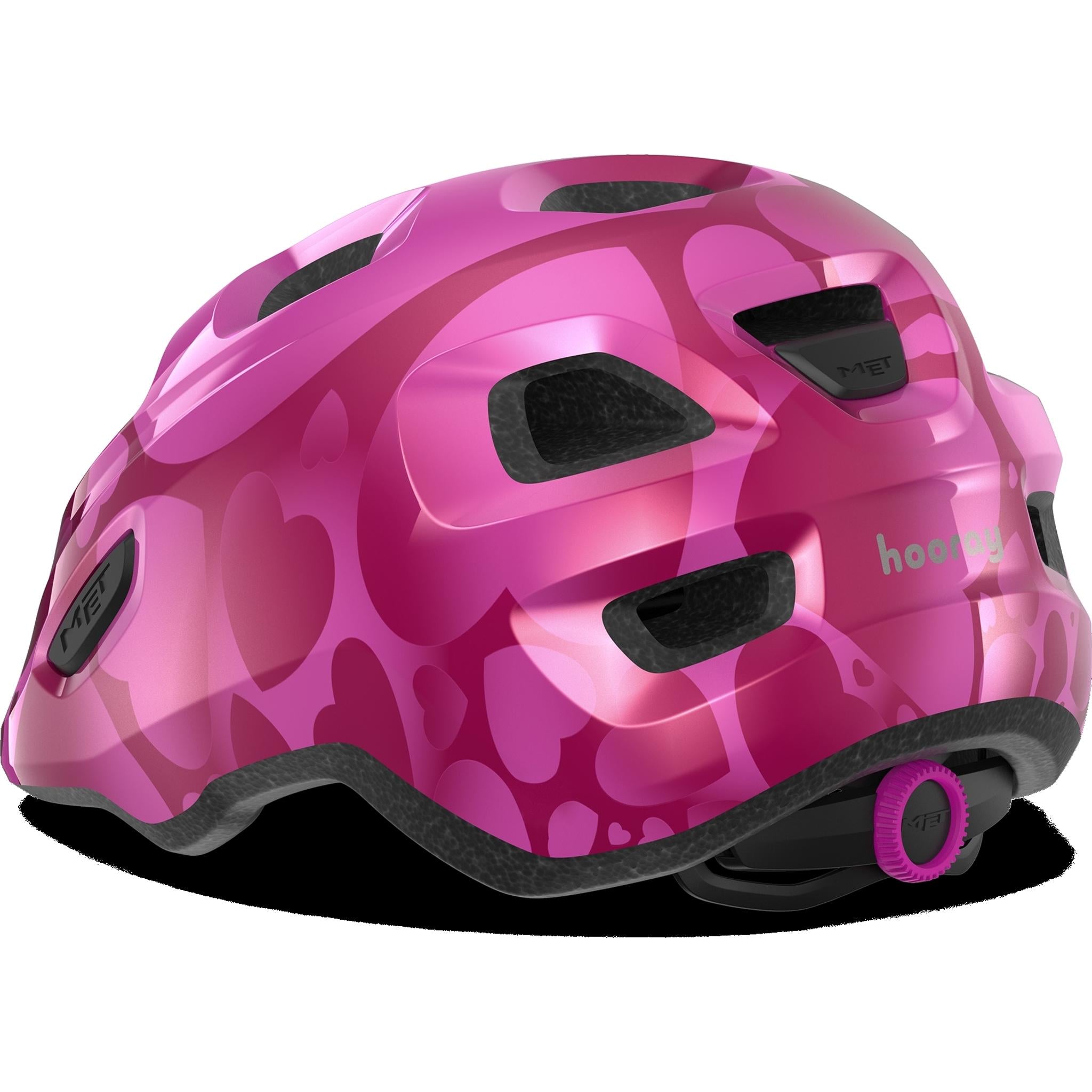 Met Hooray Kids Helmet Pink Hearts
