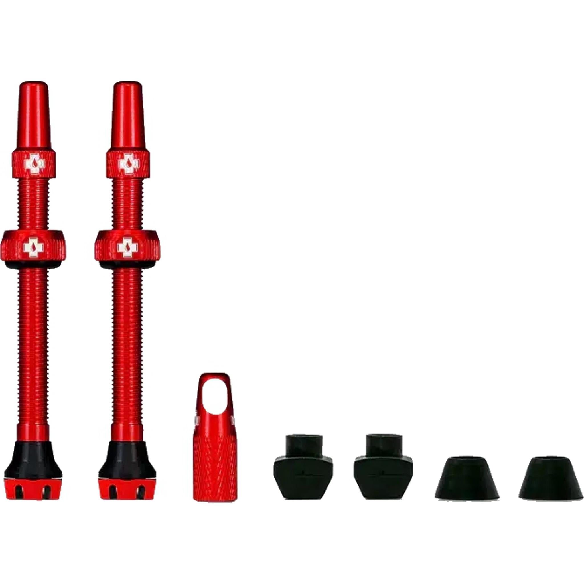 Muc-Off v2 Tubeless Presta Valve Kit 44mm Red