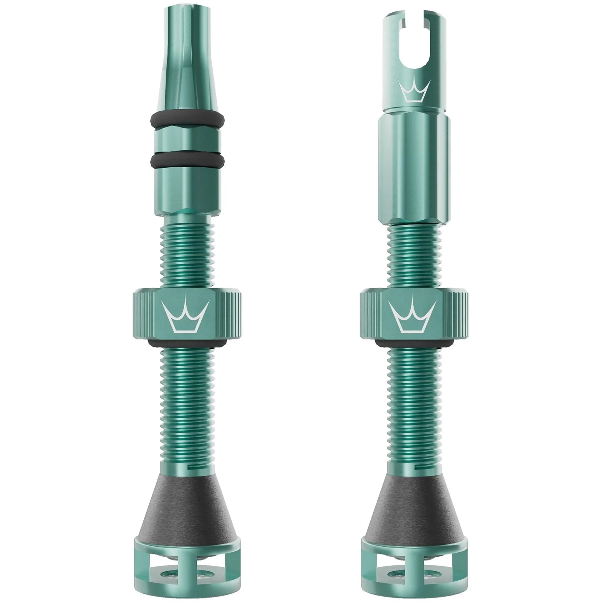 Peatys Holeshot Fast Flow Tubeless Valves (Pair) 42mm - Jade