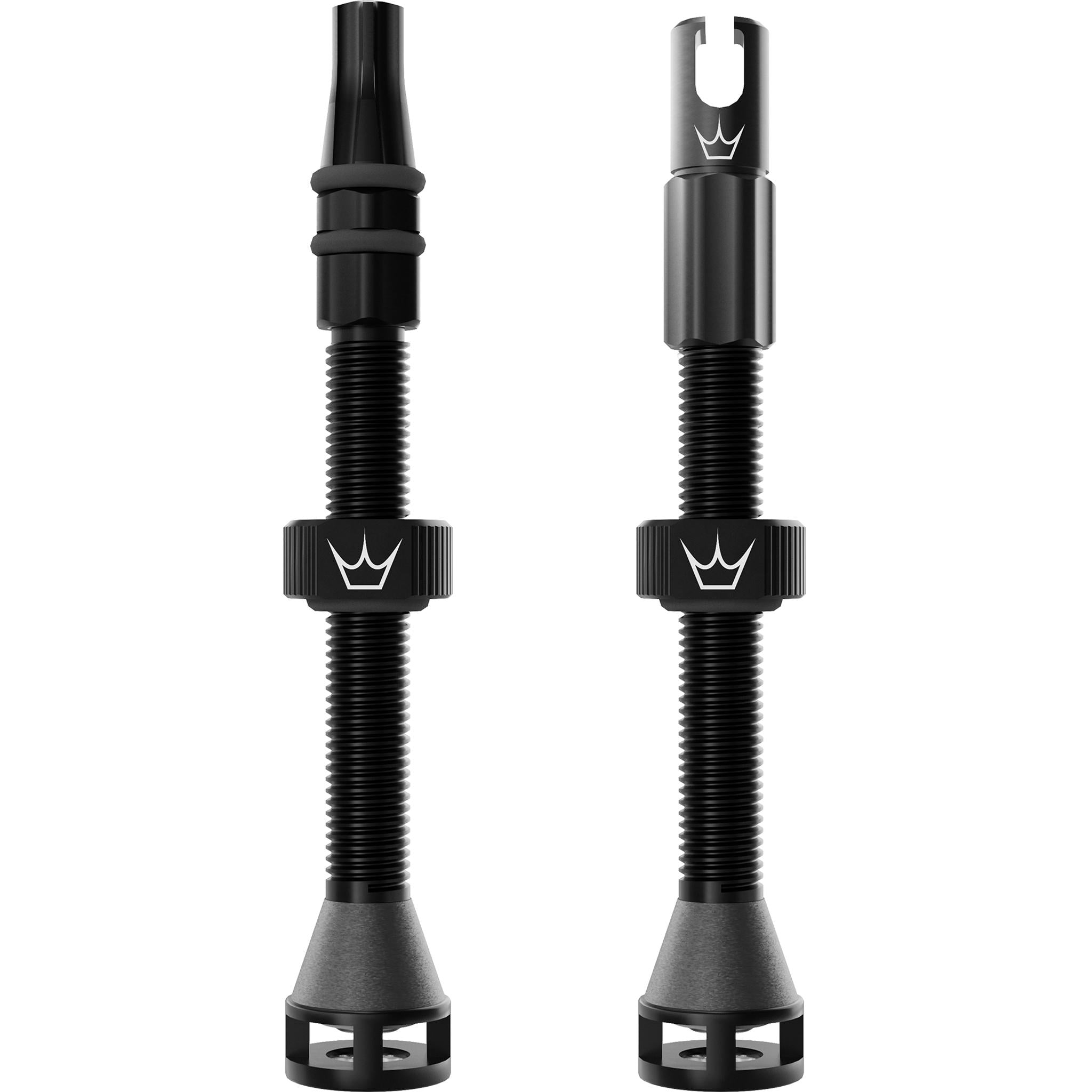 Peatys Holeshot Fast Flow Tubeless Valves (Pair) 60mm - Black