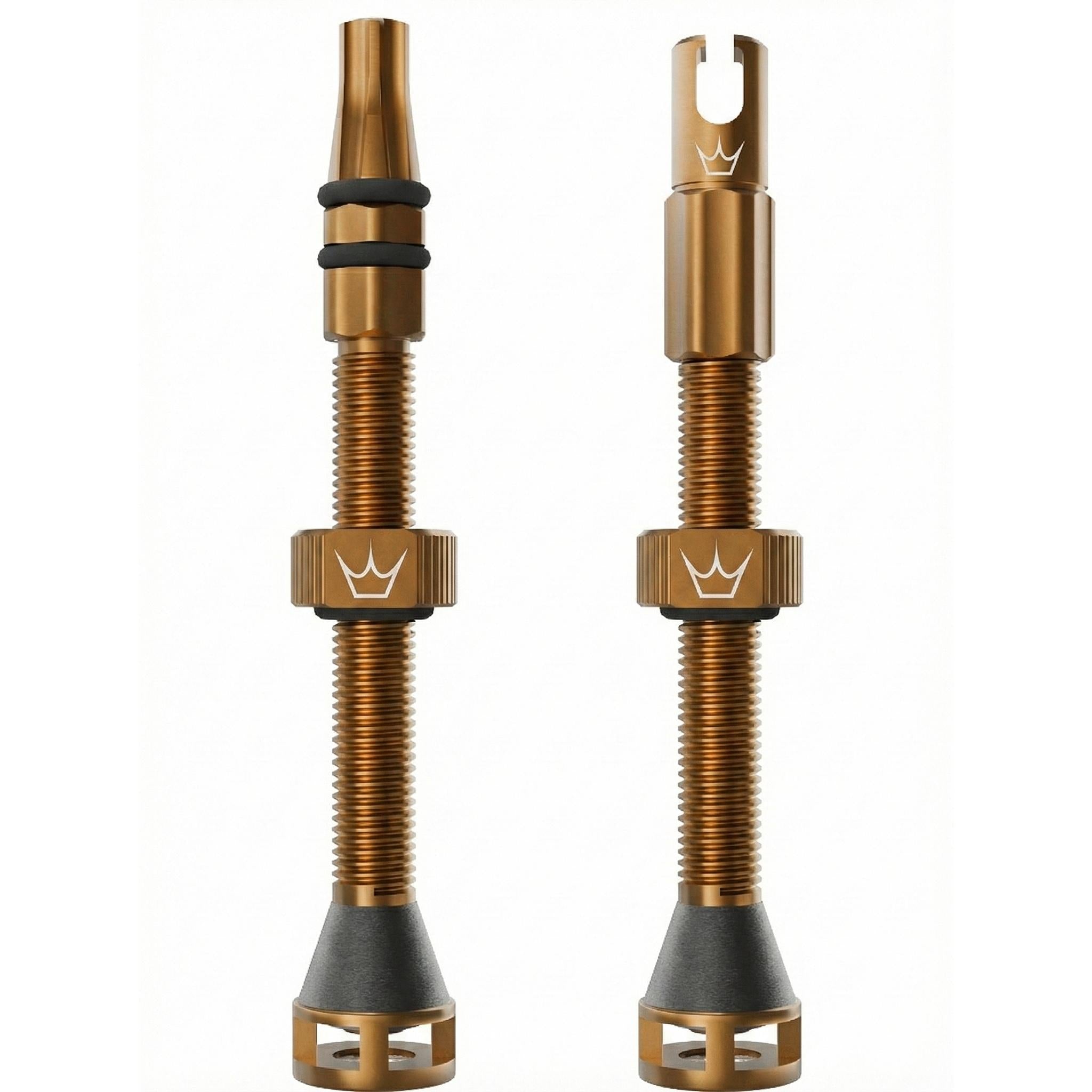 Peatys Holeshot Fast Flow Tubeless Valves (Pair) 60mm - Bourbon
