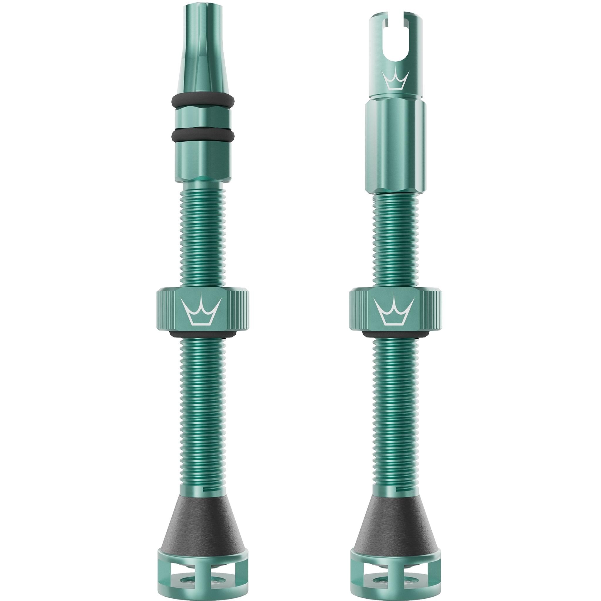 Peatys Holeshot Fast Flow Tubeless Valves (Pair) 60mm - Jade