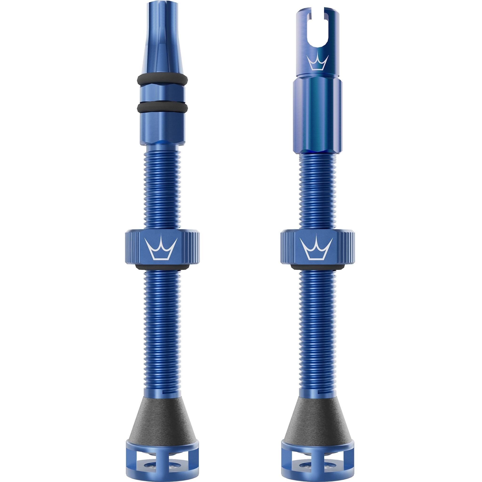 Peatys Holeshot Fast Flow Tubeless Valves (Pair) 60mm - Navy