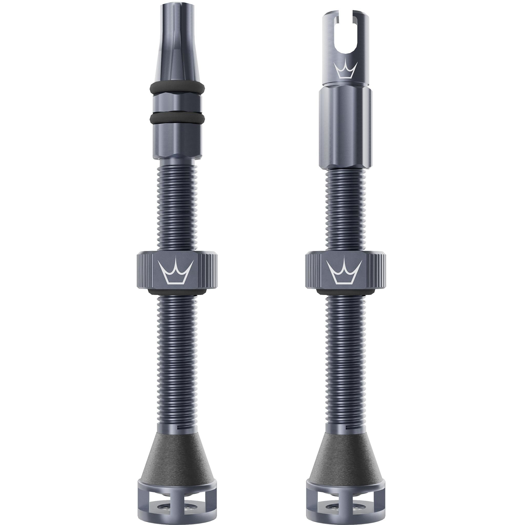 Peatys Holeshot Fast Flow Tubeless Valves (Pair) 60mm - Slate