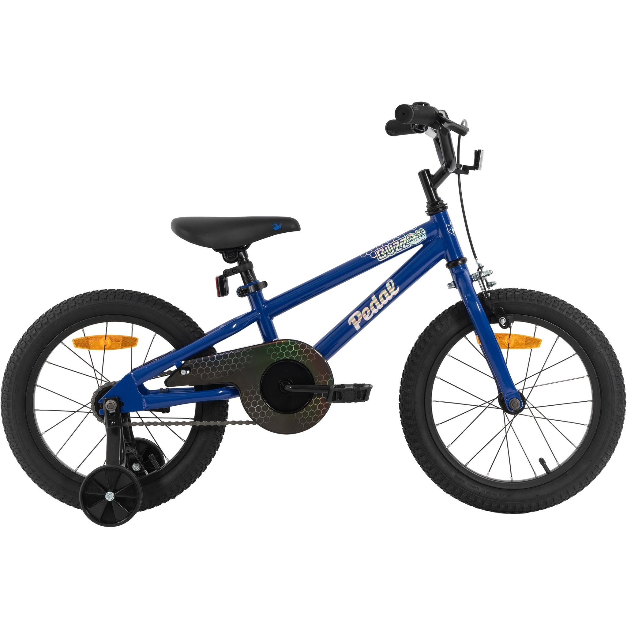 Pedal Buzz Steel 16'' Kids Bike Blue Silver