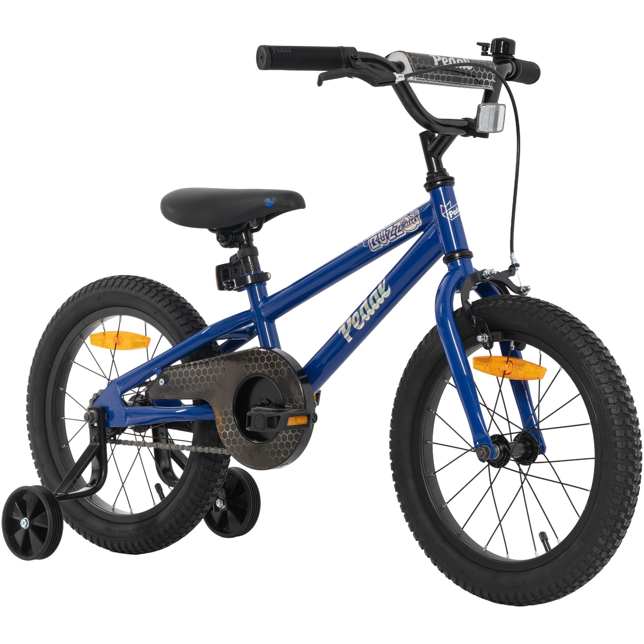 Pedal Buzz Steel 16'' Kids Bike Blue Silver