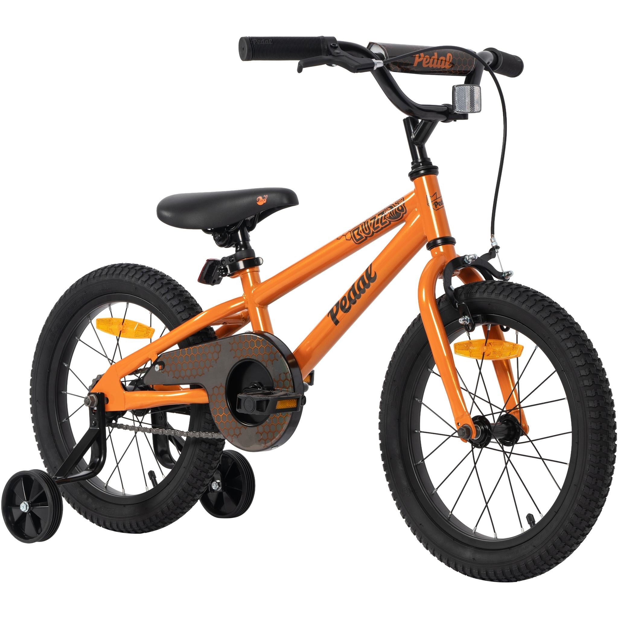 Pedal Buzz Steel 16'' Kids Bike Orange