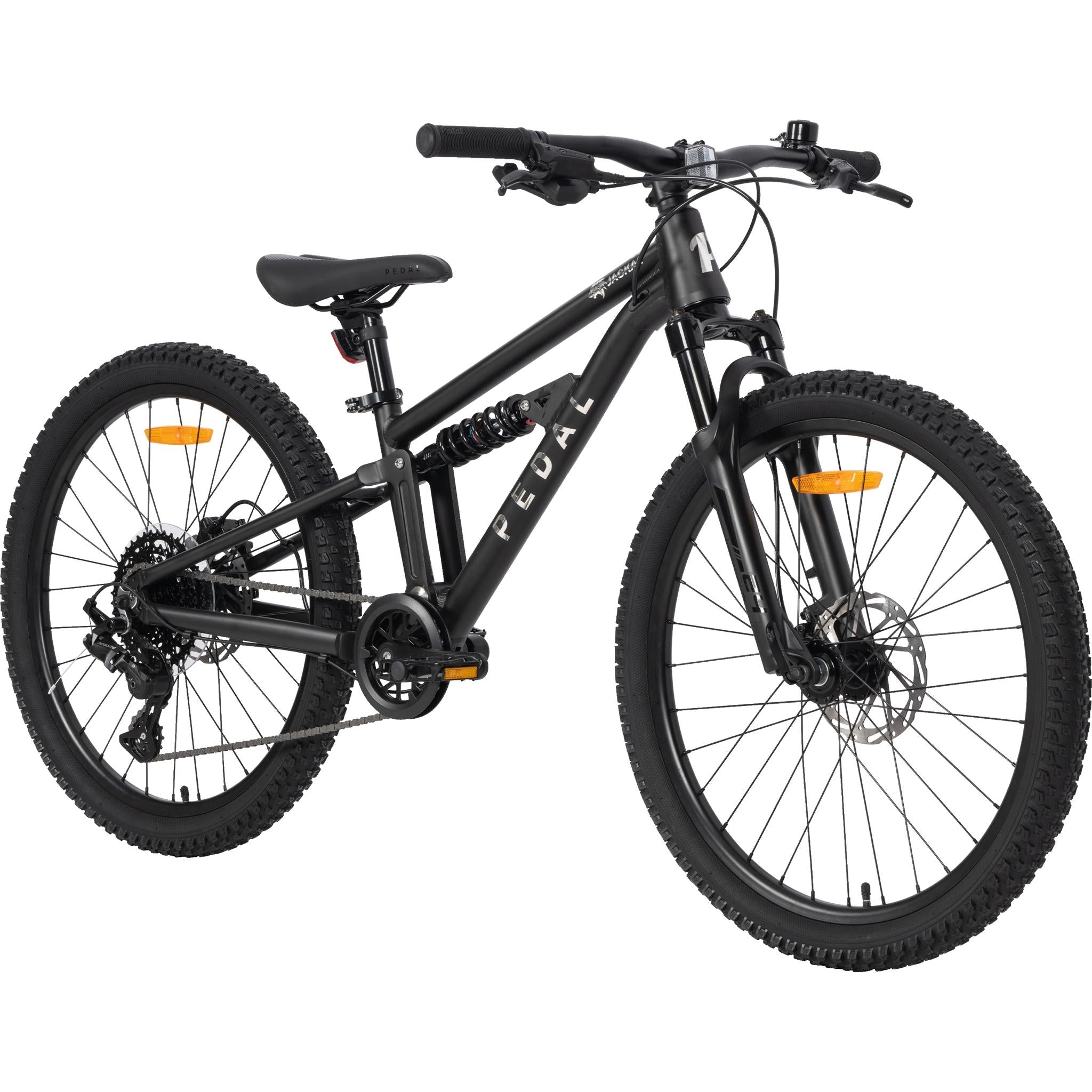 Pedal Jackal DS 24'' Kids Dual-Suspension Mountain Bike Cosmic Black