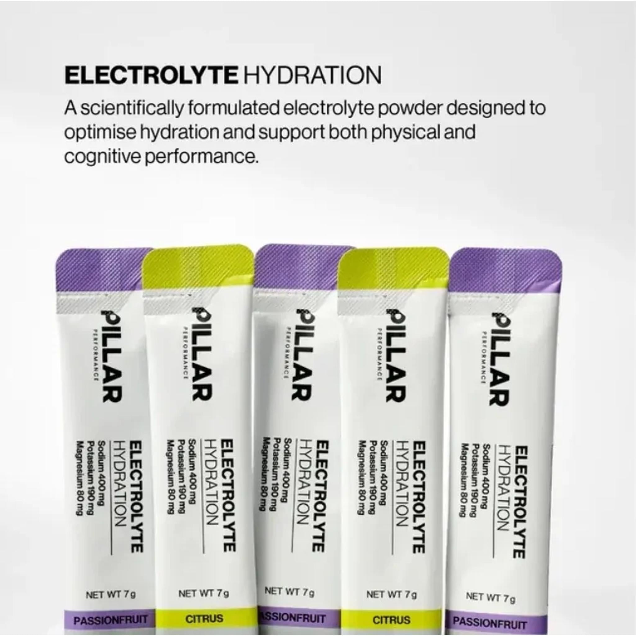 Pillar Performance Electrolyte Hydration Passionfruit (15 Sachets)
