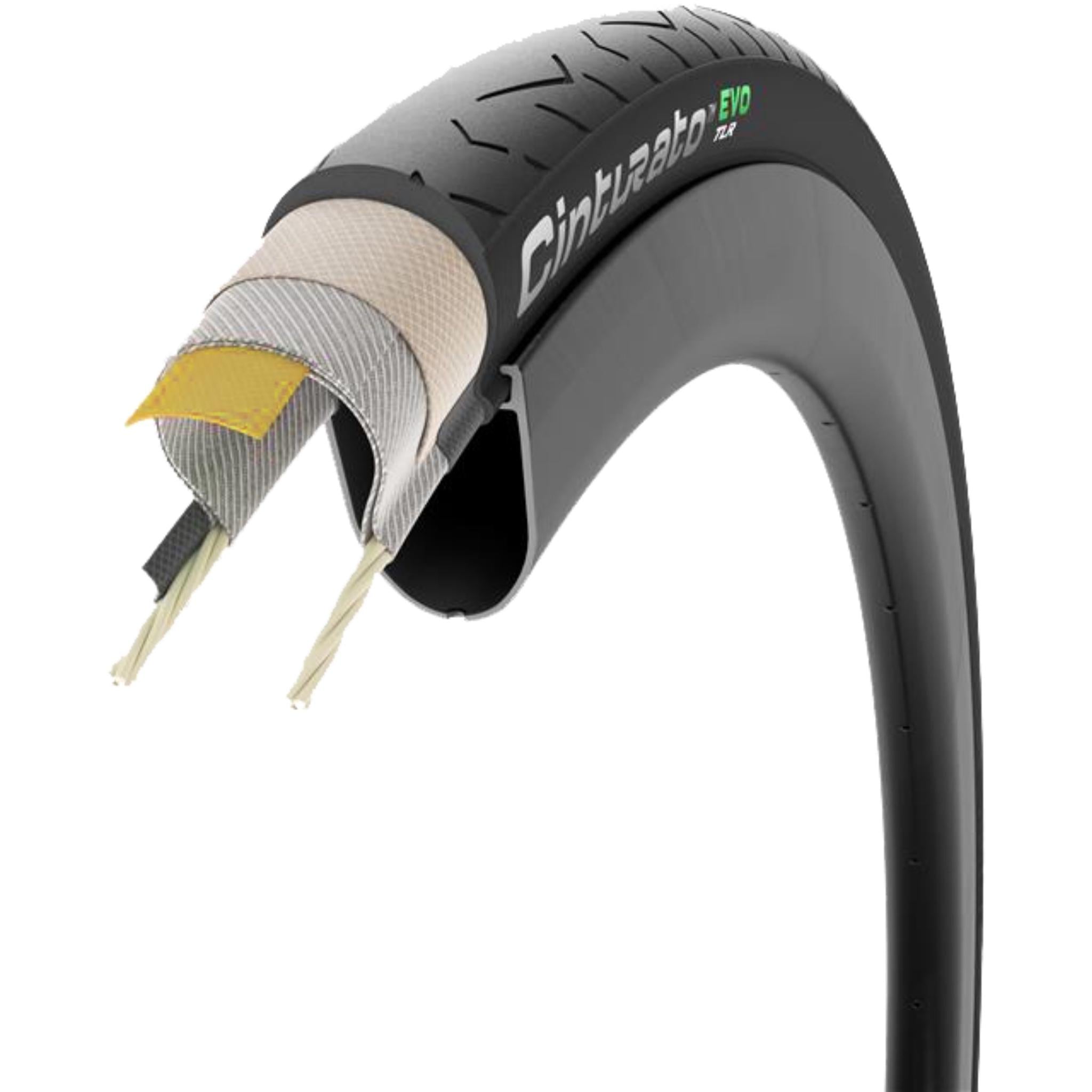 Pirelli Cinturato EVO TLR Folding All-Road Bike Tyre 700x30C