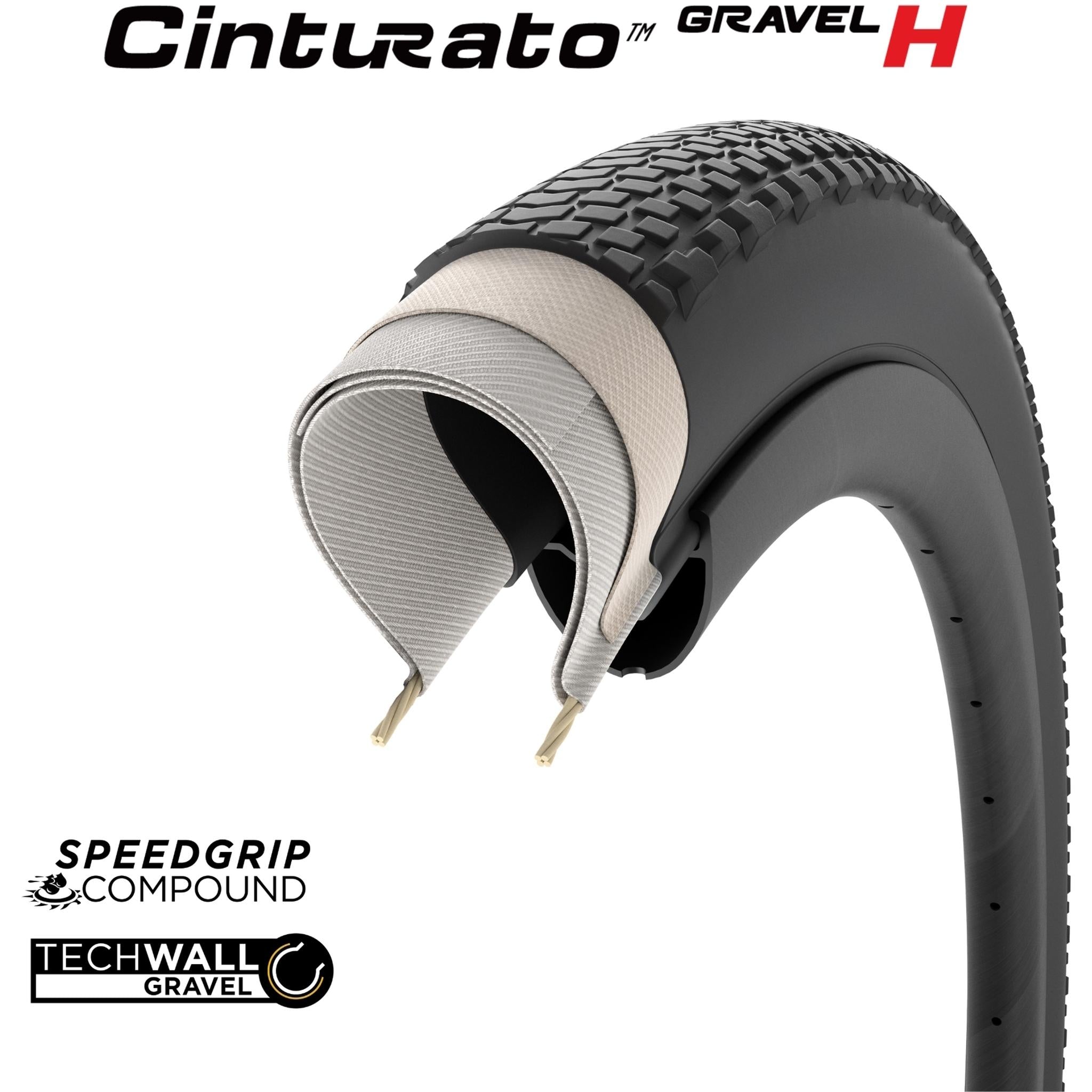 Pirelli Cinturato Gravel Performance H Gravel Tyre 700 x 35c Black
