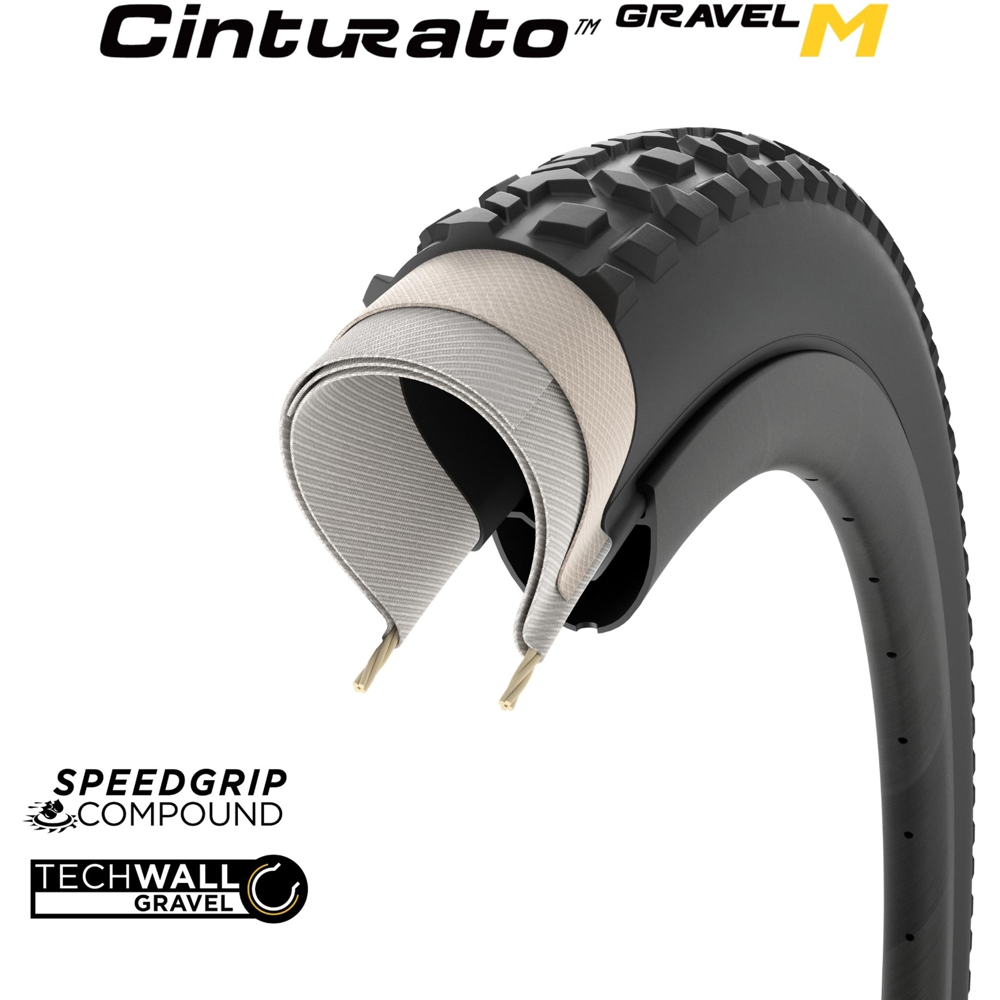 Pirelli Cinturato Gravel Performance M Gravel Tyre 700 x 40c Black
