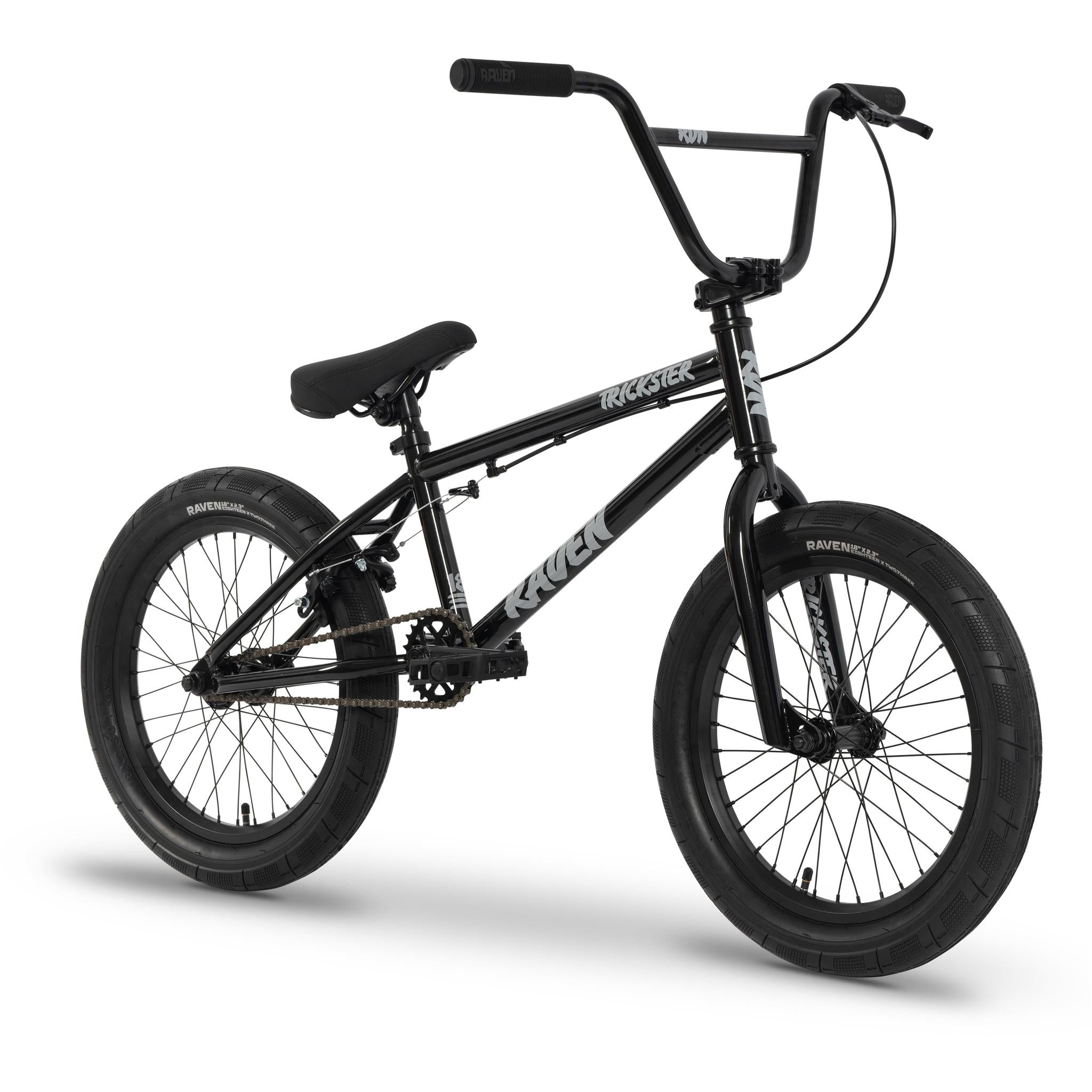 Raven Trickster 18'' BMX Bike Midnight Black