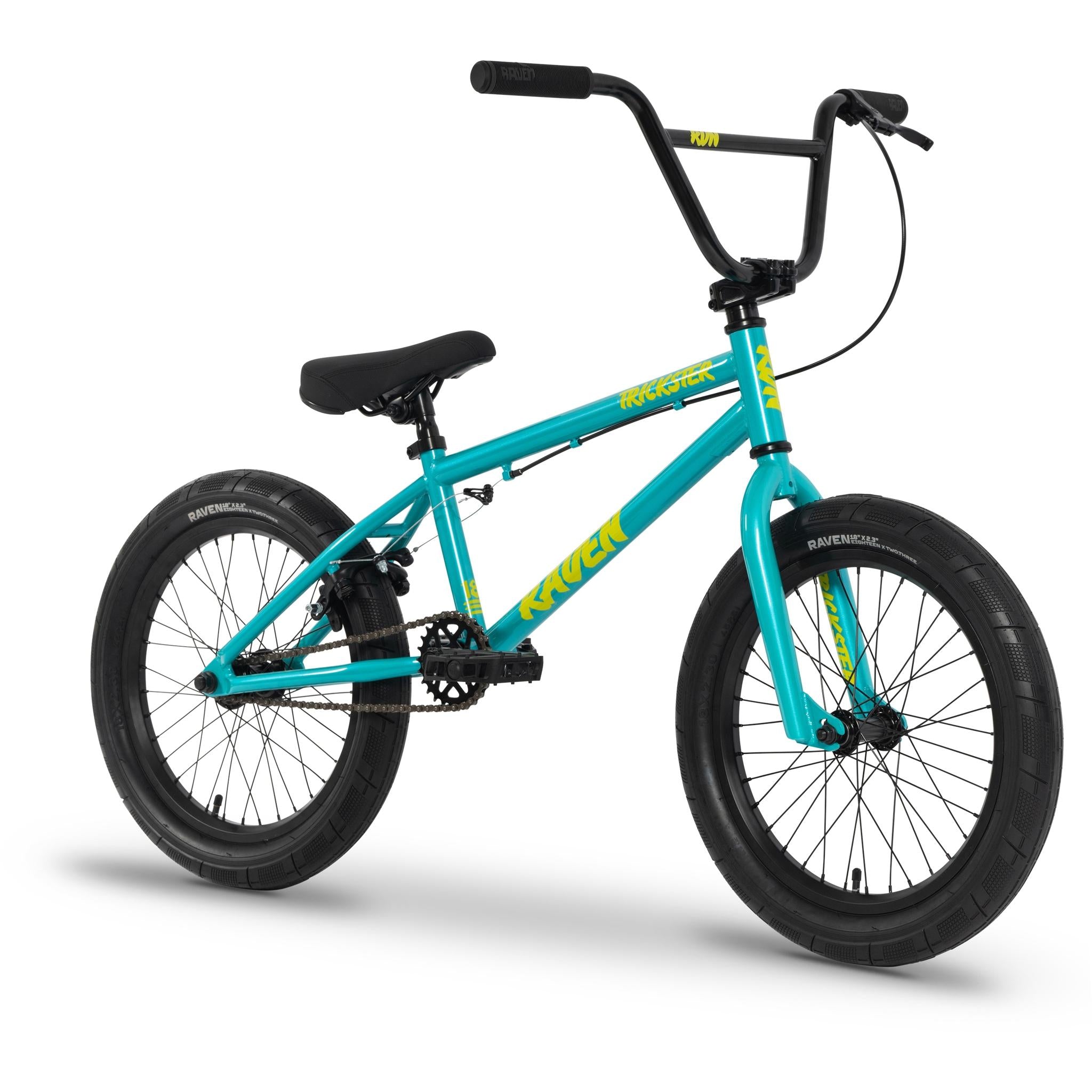 Raven Trickster 18'' BMX Bike Solar Aqua