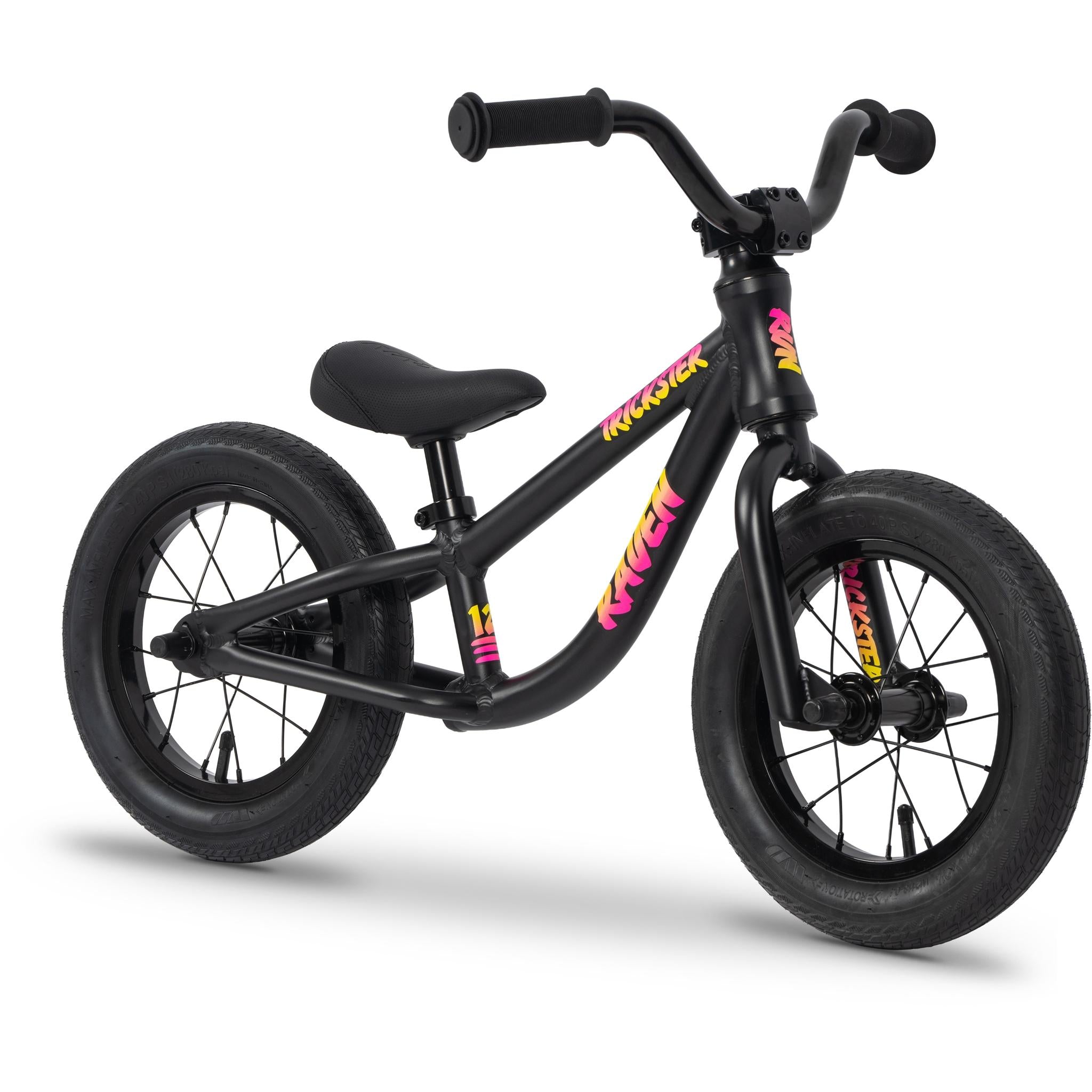 Raven Trickster Alloy 12'' Kids Balance Bike Blackout Sunrise