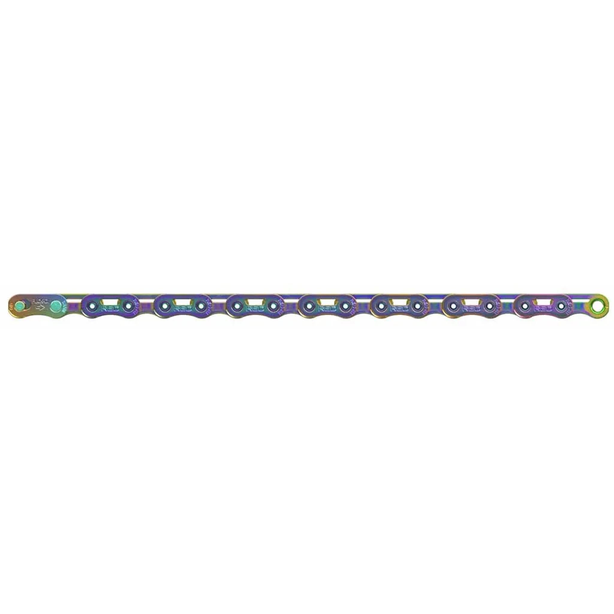 SRAM RED E1 Flattop 12-Speed Chain 126L Rainbow