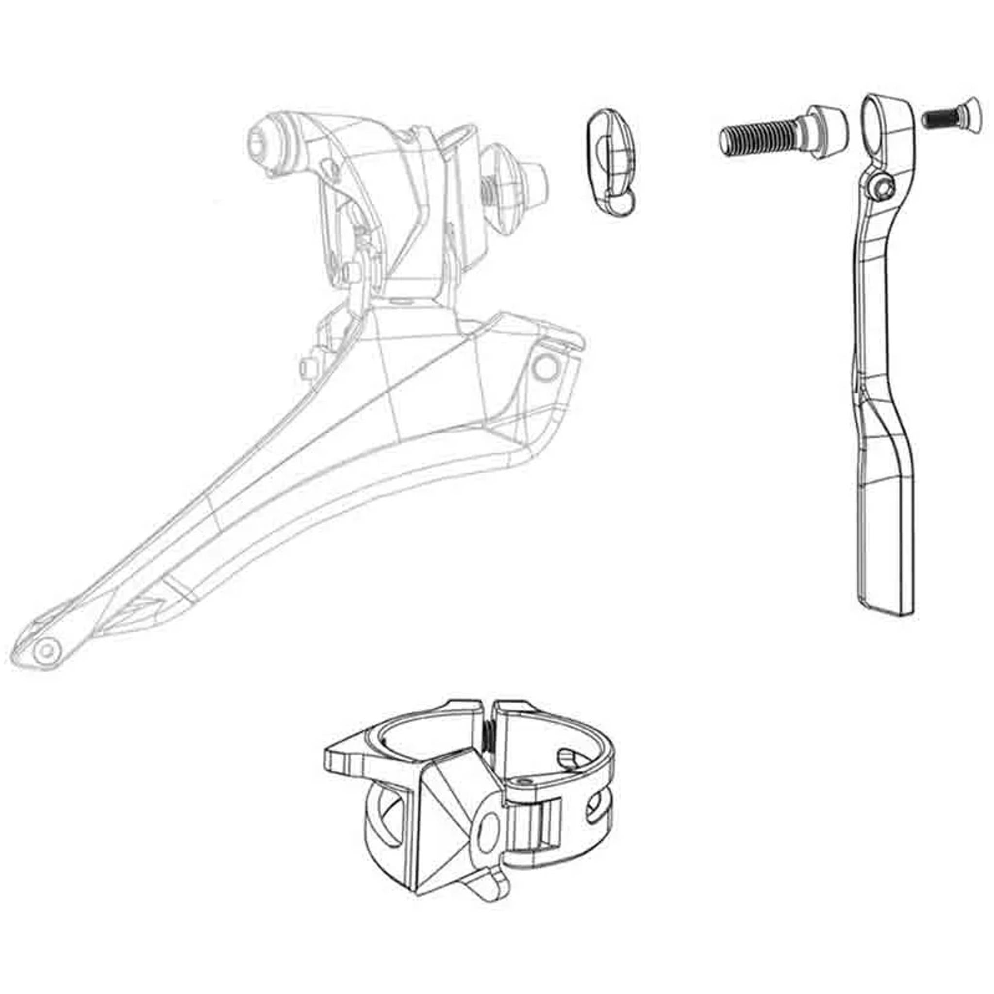 SRAM RED eTap AXS Front Derailleur Spare Parts Kit