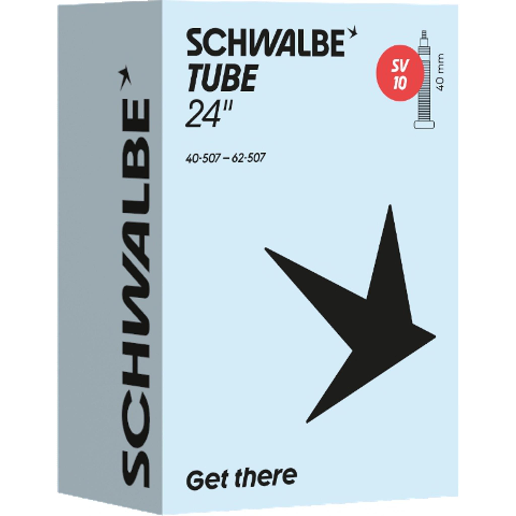Schwalbe SV10 Presta Valve Inner Tube 24x1.5-2.5''