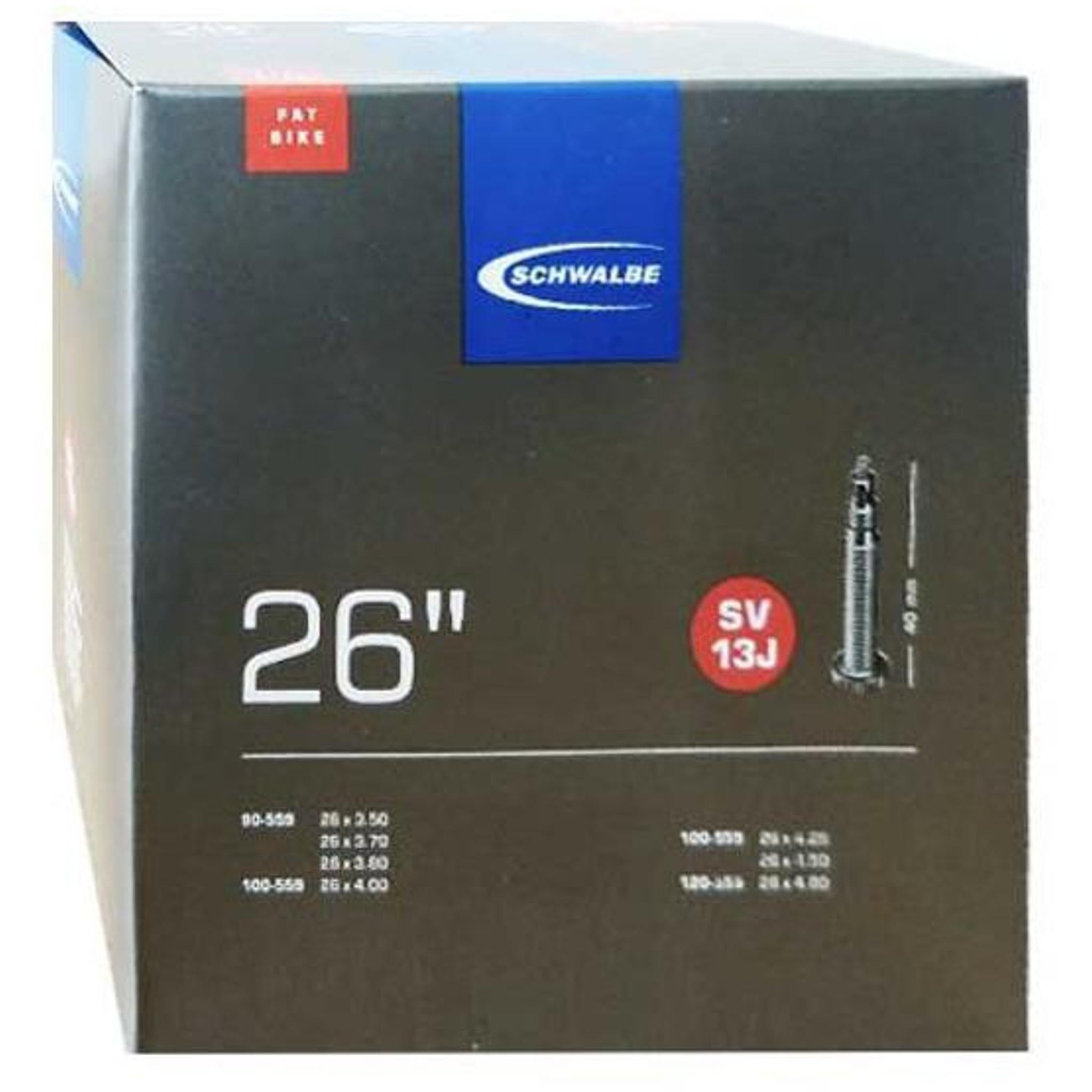 Schwalbe SV13J Presta Valve Fat Bike Inner Tube 26x3.5-4.8''