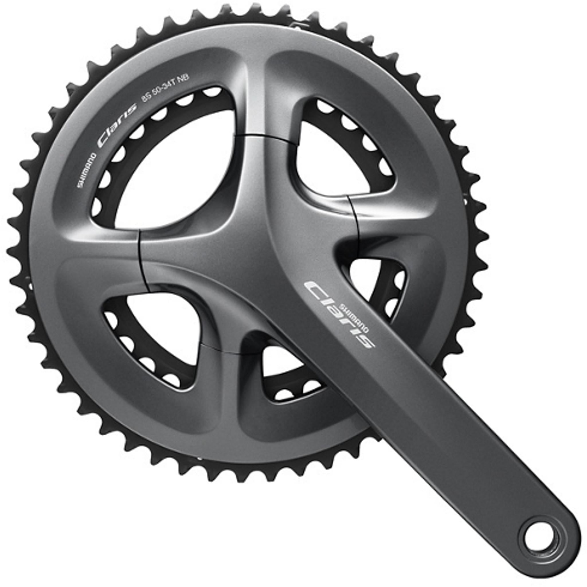 Shimano Claris FC-R2000 2-Piece 8-Speed Road Crankset 50-34T 165mm