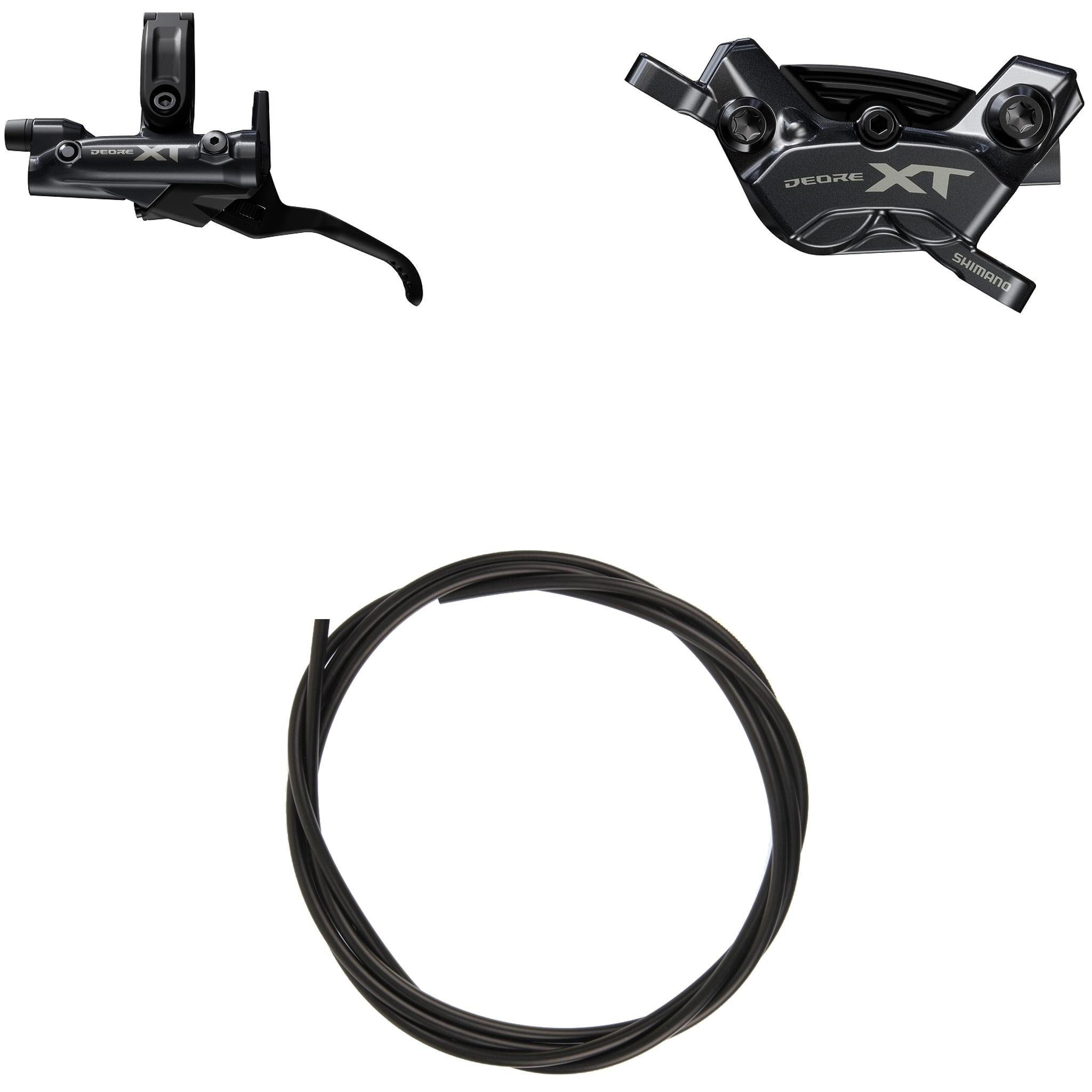 Shimano Deore XT Brake Kit - Left/Rear - Resin w/ fin - No Adapter - 1700mm