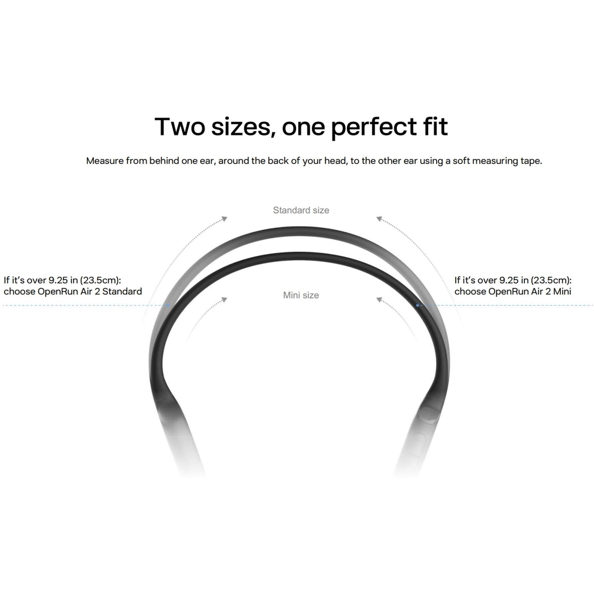 Shokz OpenRun Air 2 Open-Ear Bluetooth Headphones Black
