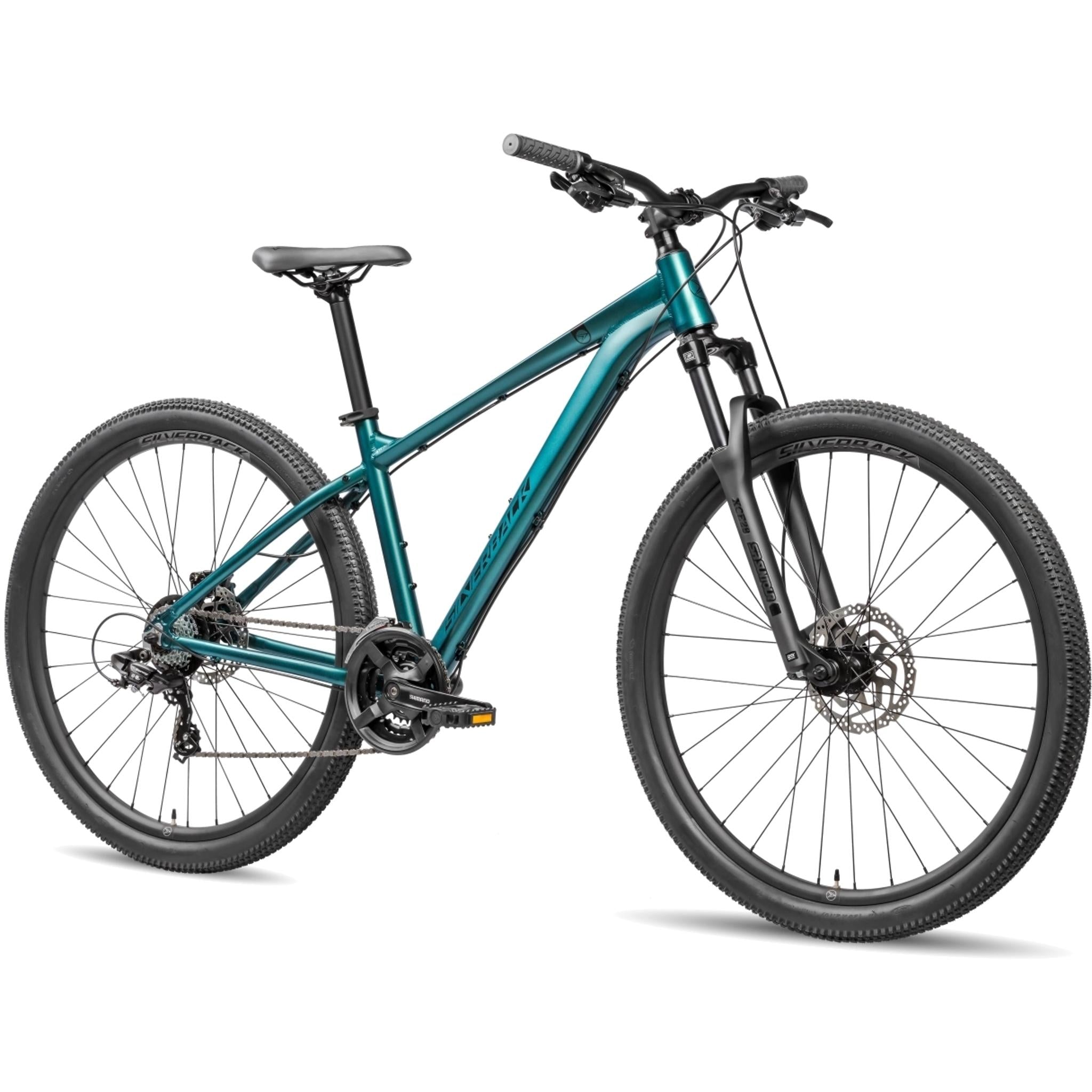 Silverback SE Series 7 Hardtail Mountain Bike Emerald Metallic