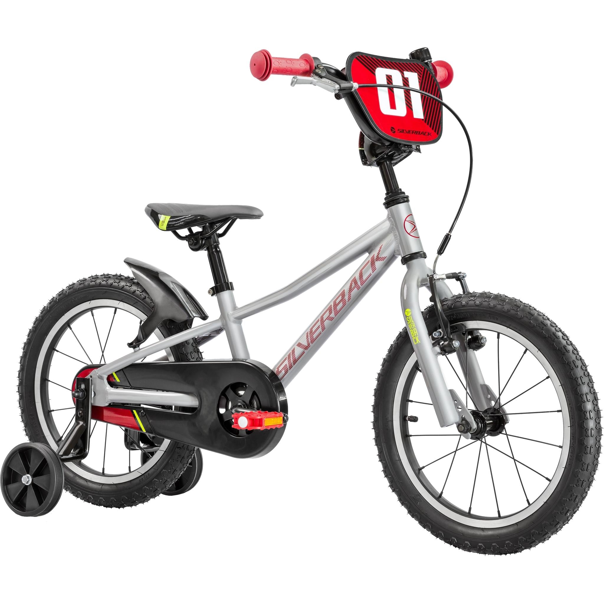 Silverback Skid 16'' Kids Bike Moonwalk Grey