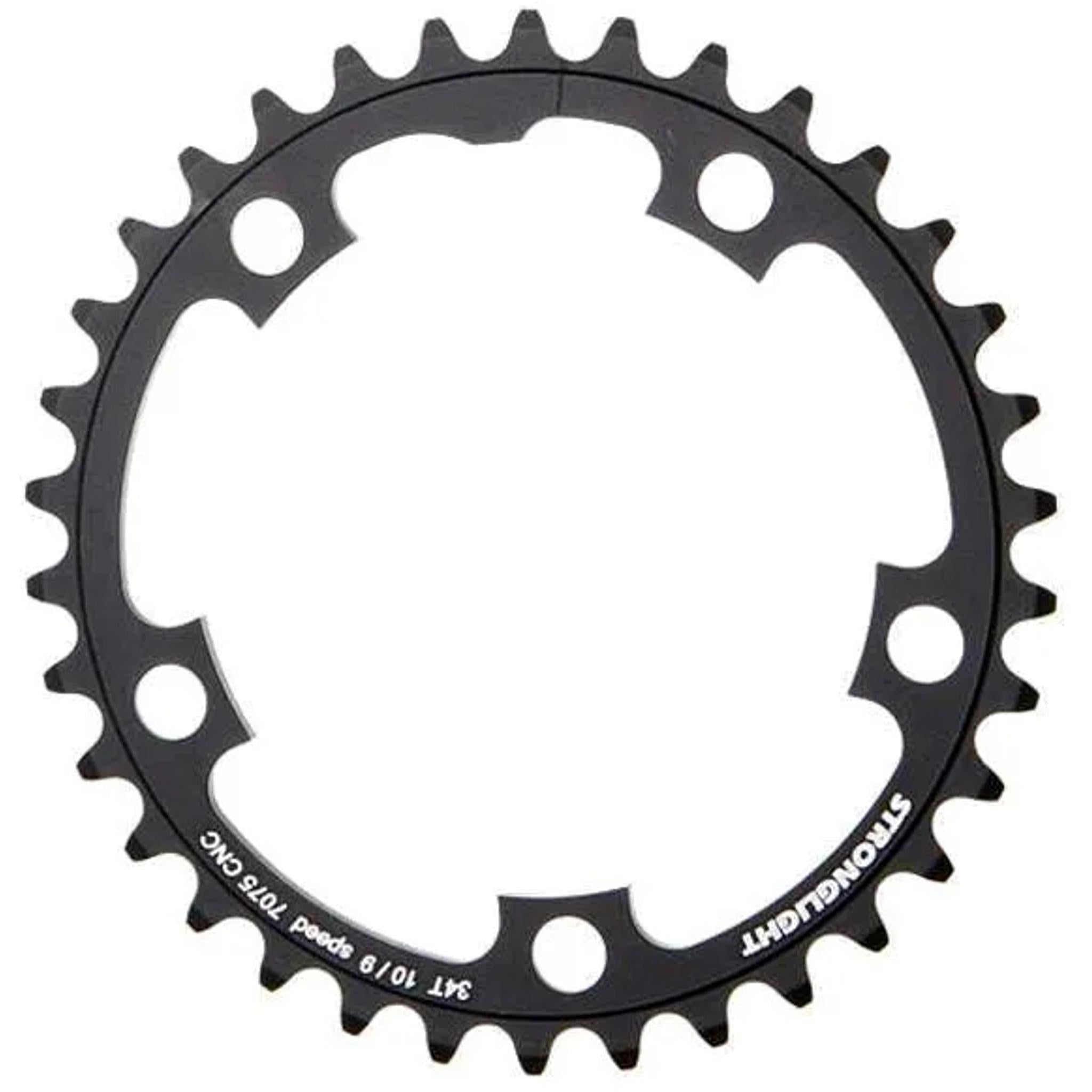 Stronglight 7075 CNC Road Inner Chainring 34T 110mm Black