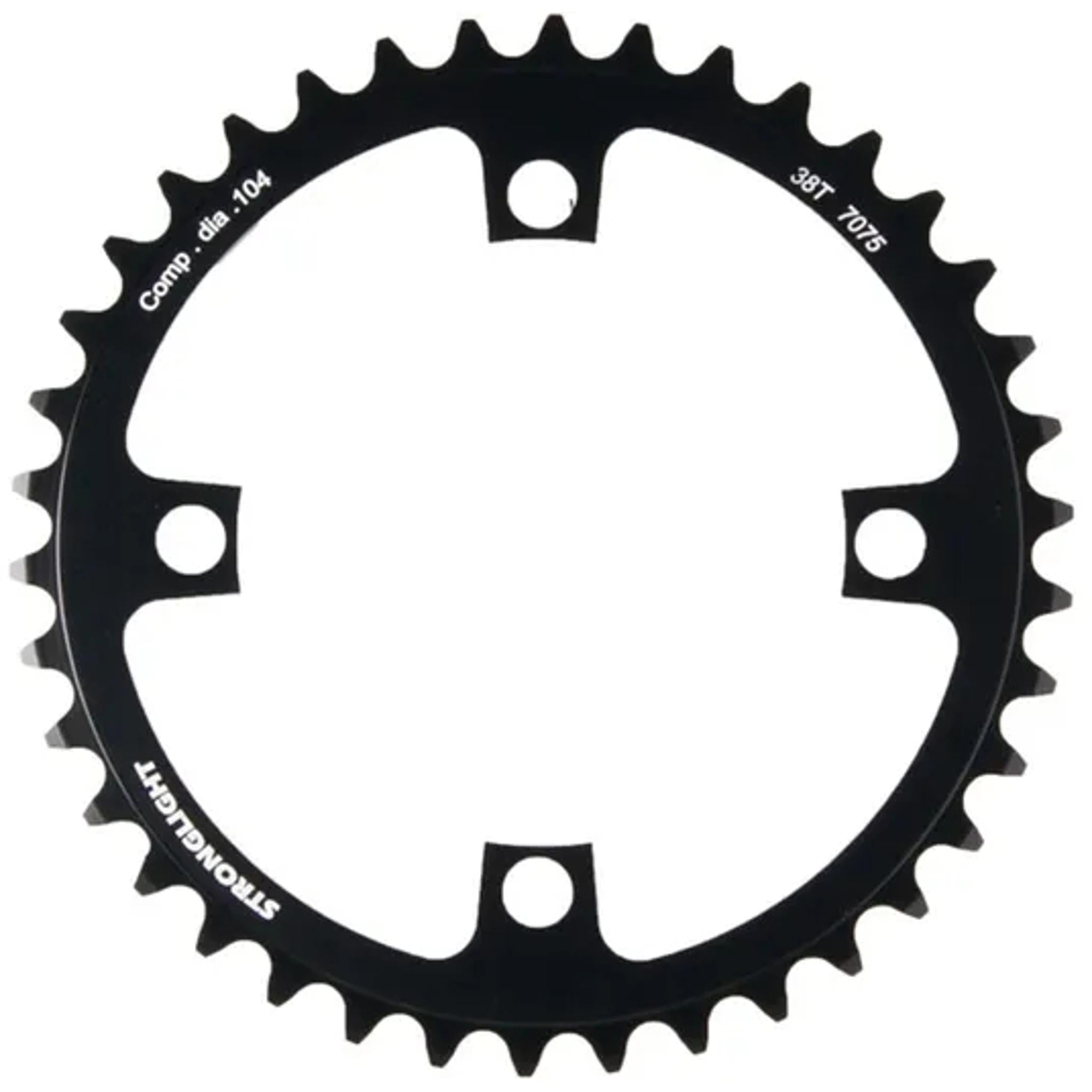 Stronglight Bosch Gen 1/3 4-Bolt E-Bike Chainring 104 BCD 38T Black
