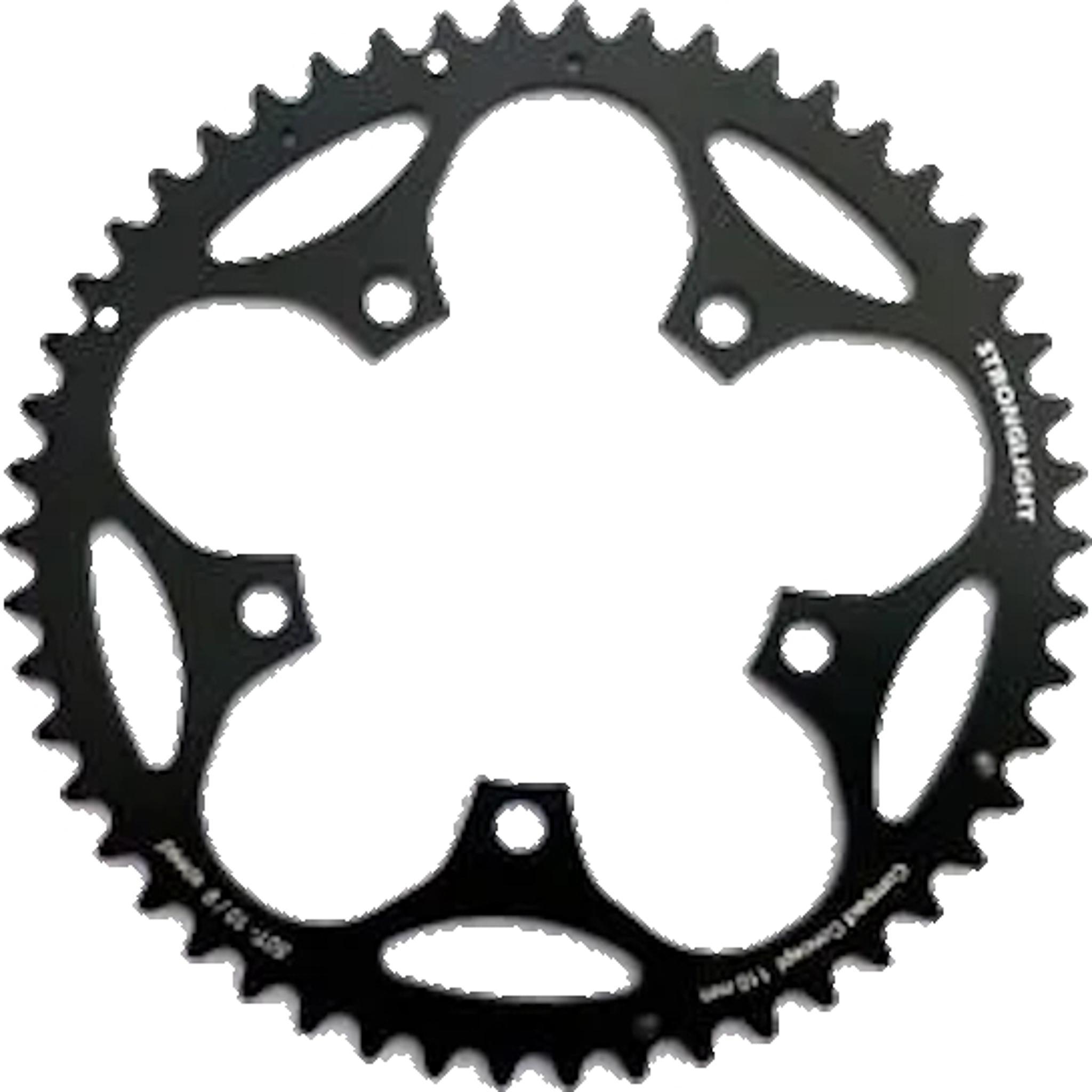 Stronglight Type S 5083 Road Outer Chainring Black 50T 110mm
