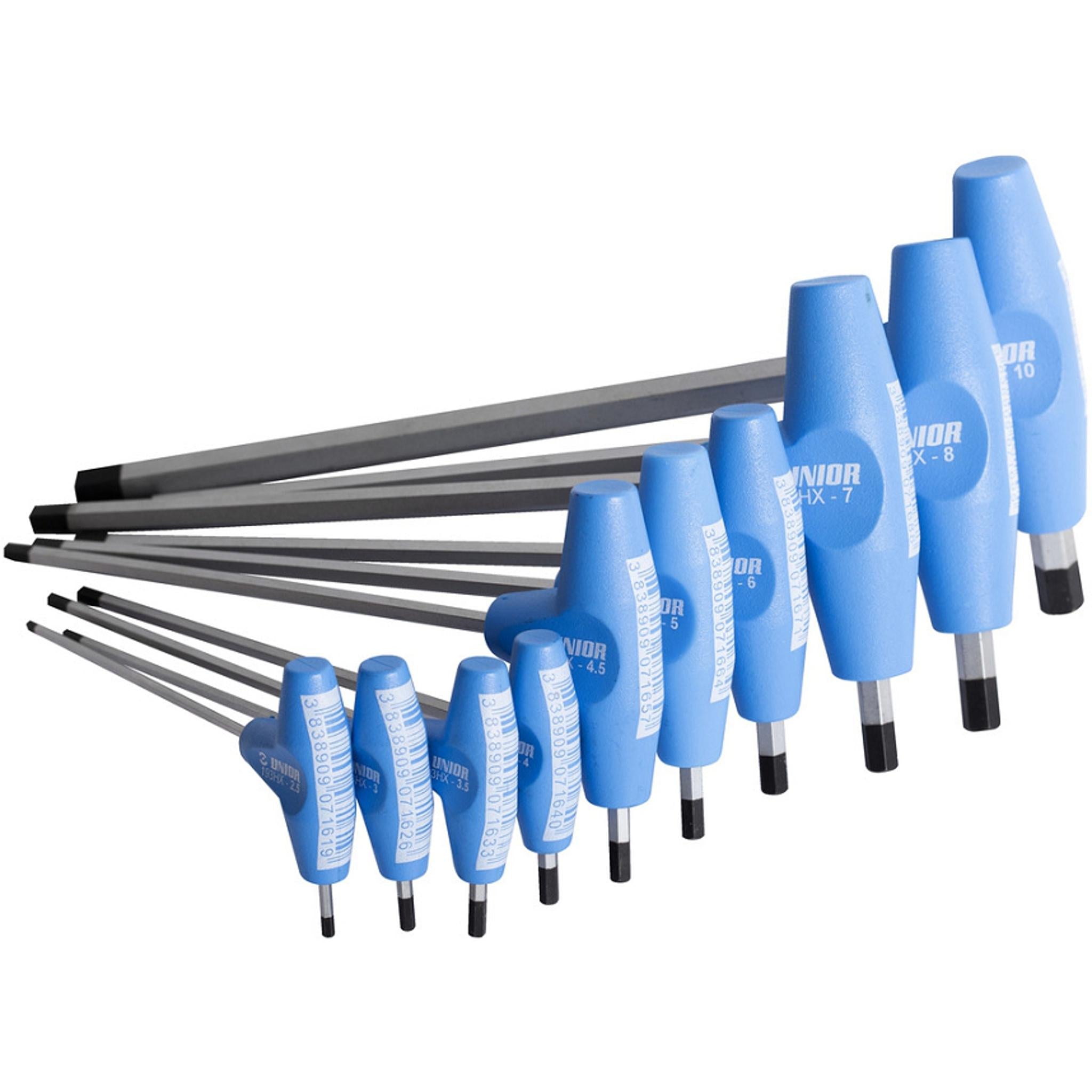 Unior T-Handle 10-Piece Hex Wrench Set