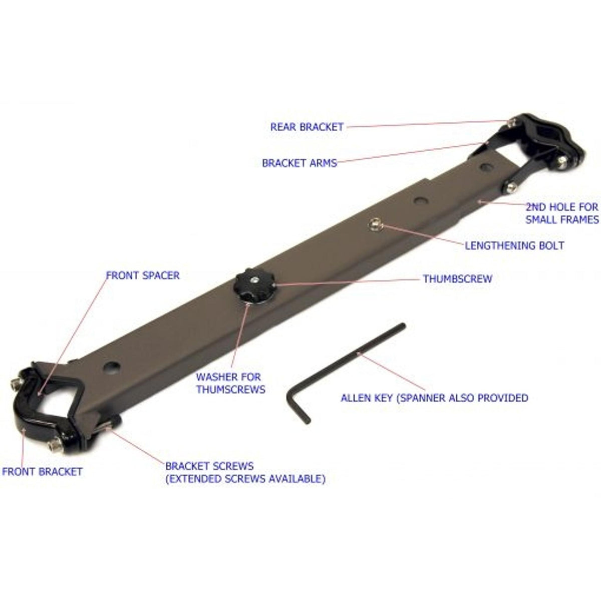 WeeRide Extra Mounting Bar for Child Carrier
