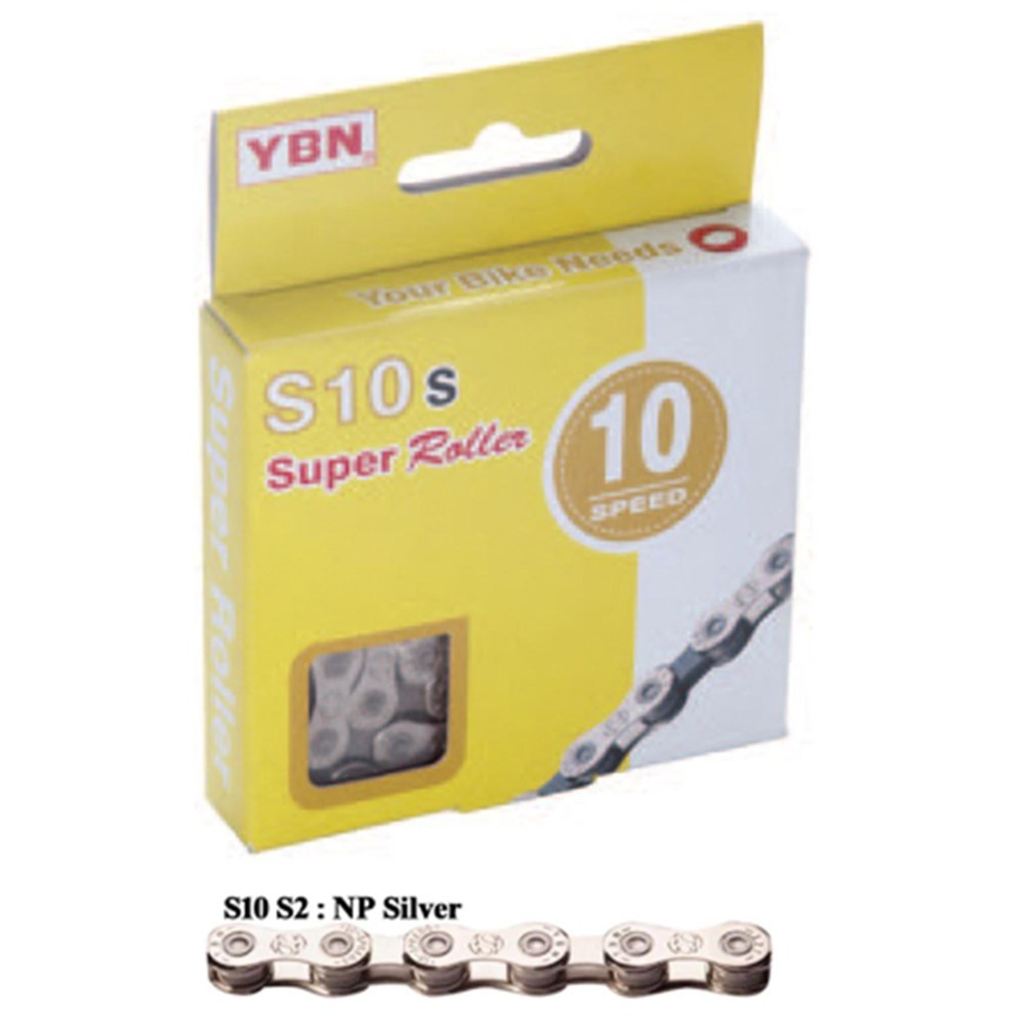Yaban 10-Speed Chain 116L 1/2x11/128'' Silver
