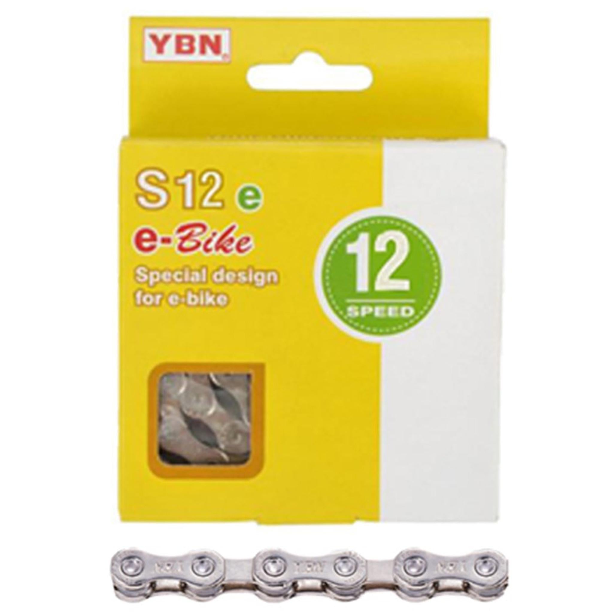 Yaban 12-Speed E-Bike Chain 136L 1/2x11/128'' Silver