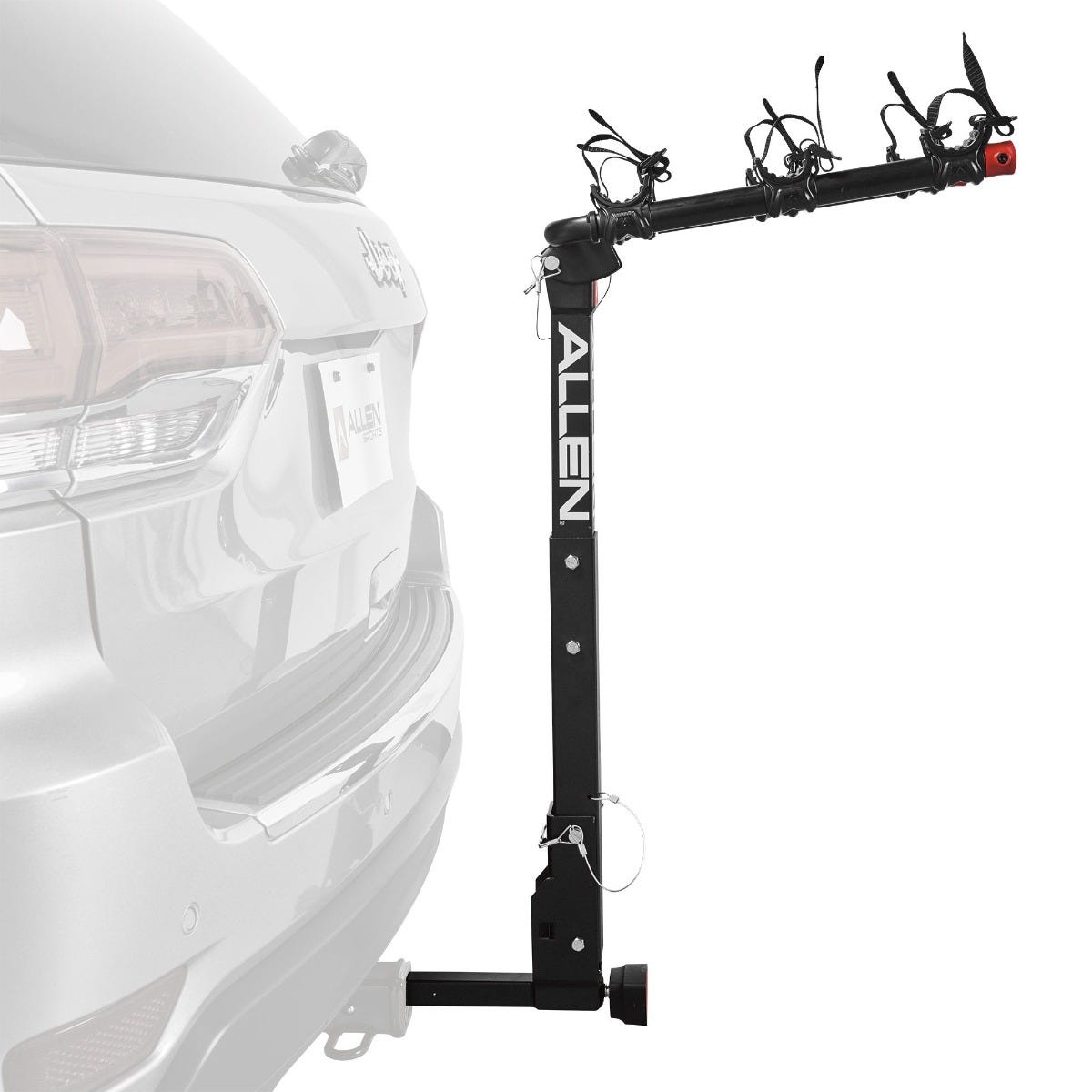 Allen Deluxe Quick Install Locking Hitch 3 Bike Rack
