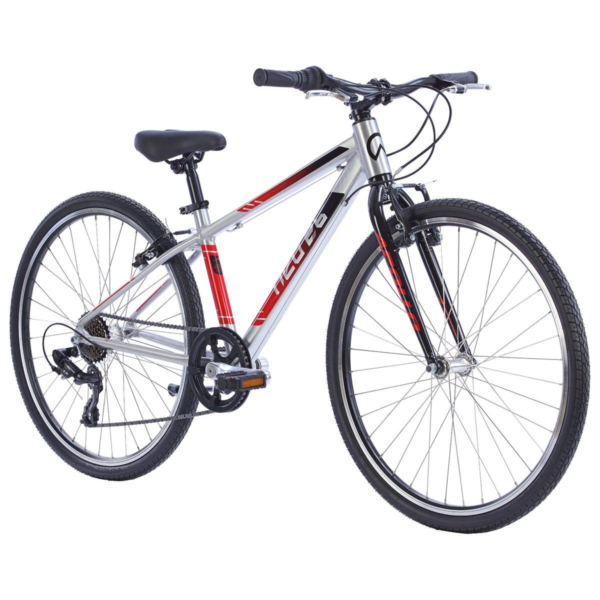 Neo+ Kids Bike 26'' 7-Speed Brushed Alloy Black/Red Fade