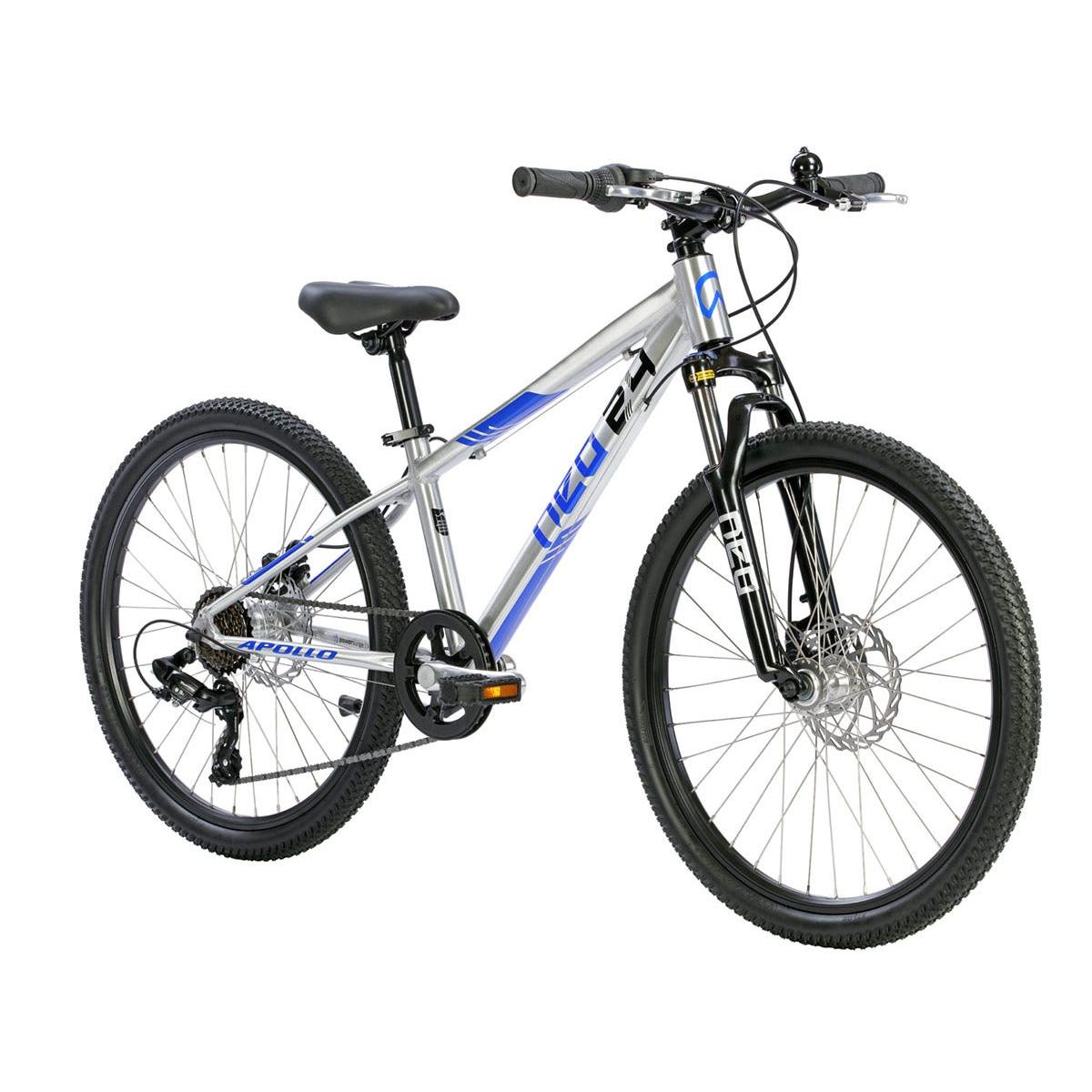 Neo Disc+ Kids Bike 24'' 7-Speed Brushed Alloy/Blue/Black