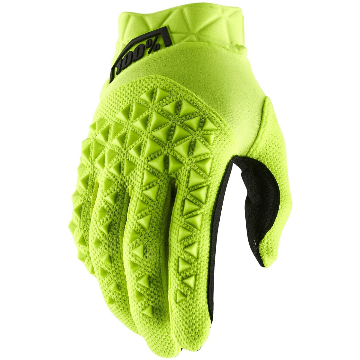 100% Airmatic Full Finger Youth Gloves Fluo Yellow/Black