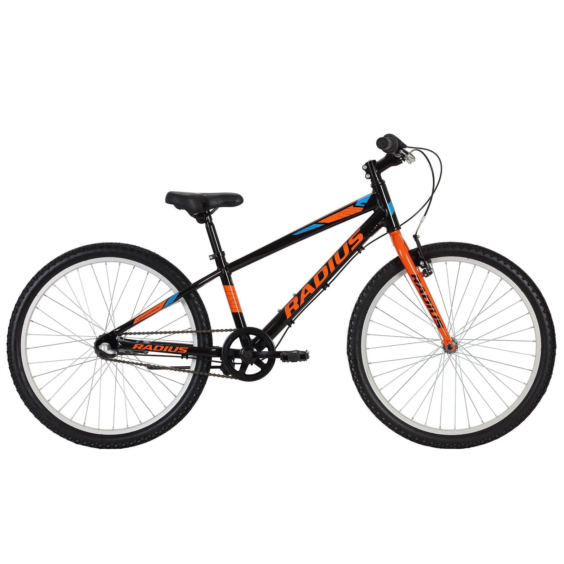 Radius Axis 3 Kids Bike 24 Inch Gloss Black/Orange/Blue (2019)