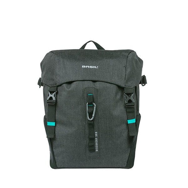 Basil Discovery 365D Single Pannier Bag 20L Black (Single Bag)