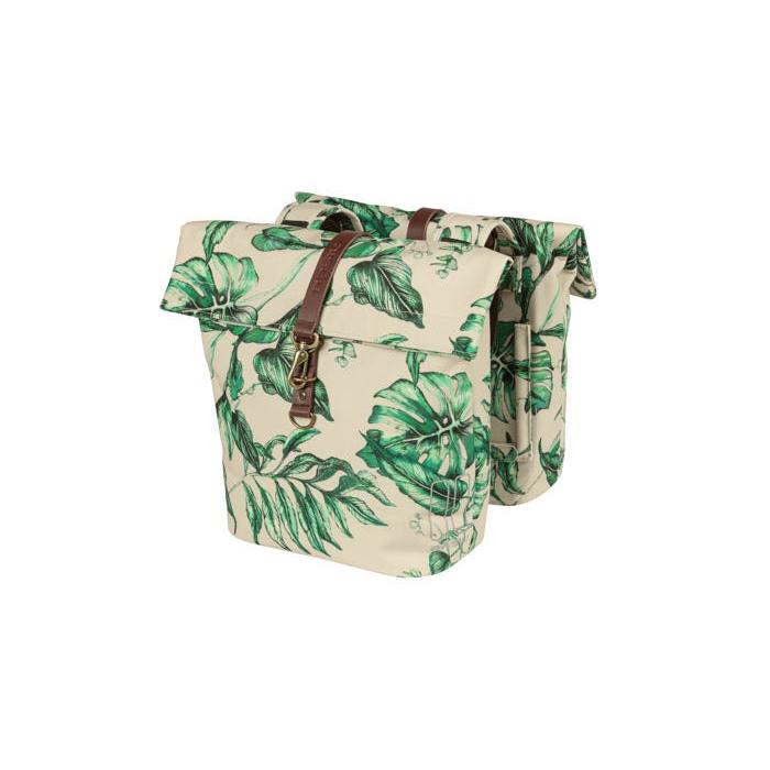 Basil Ever Green Double Pannier Bags Sandshell Beige 32L
