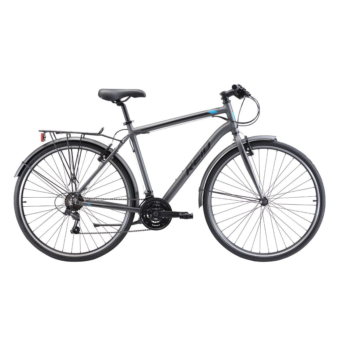 Reid City 1.0 Flat Bar Road Bike Charcoal