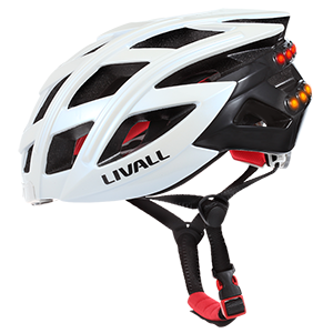 Livall Smart Road Bike Helmet 55-61cm White